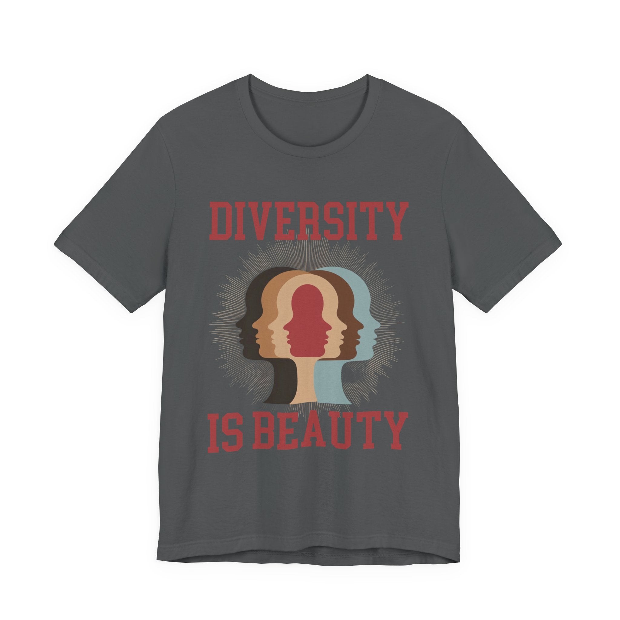 Diversity Is Beauty – Faces in Every Shade Inclusive Graphic T-Shirt