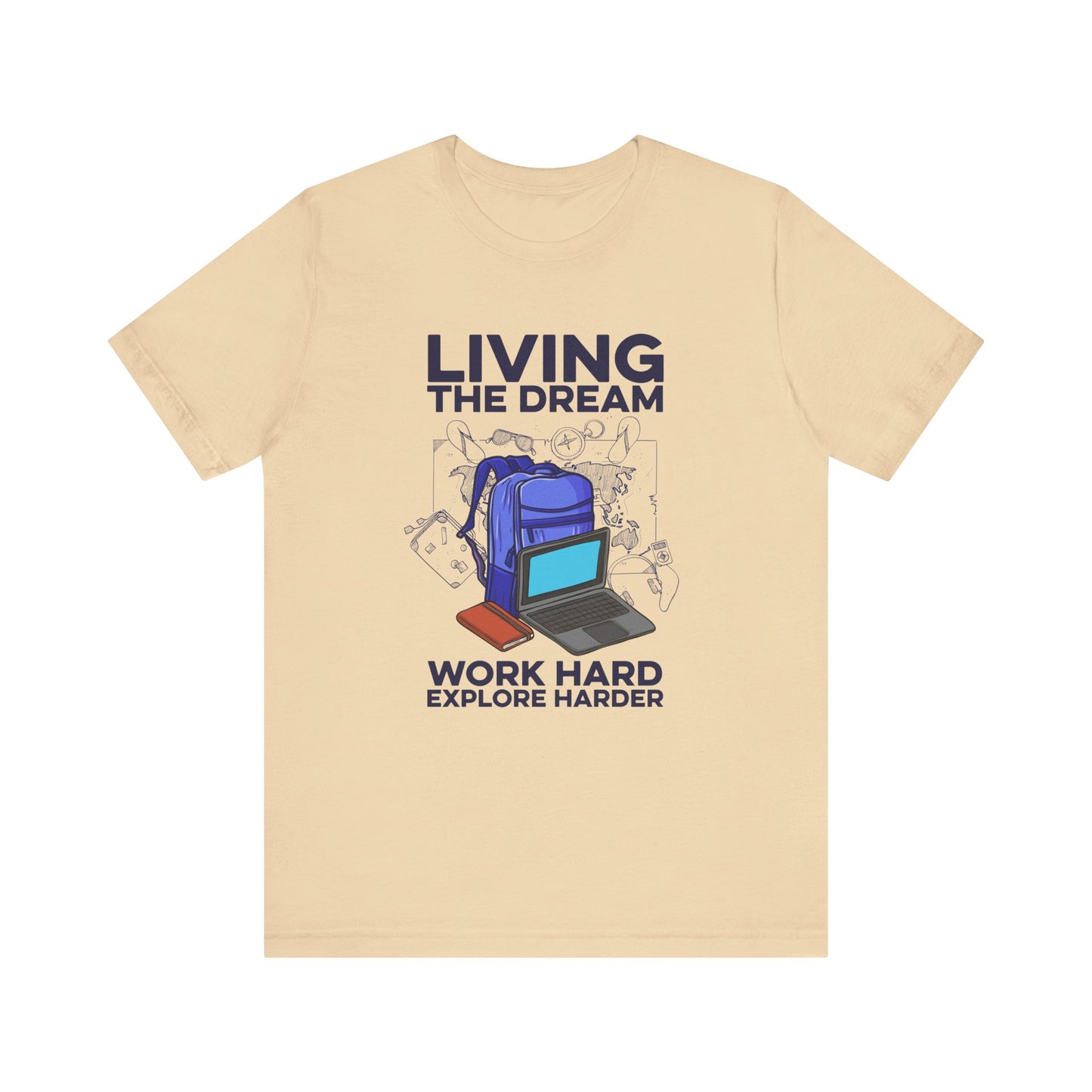 Living the Dream   Official Graphic Statement Tee for Bold Minds, Modern Thinkers, and Everyday Expression Everywhere