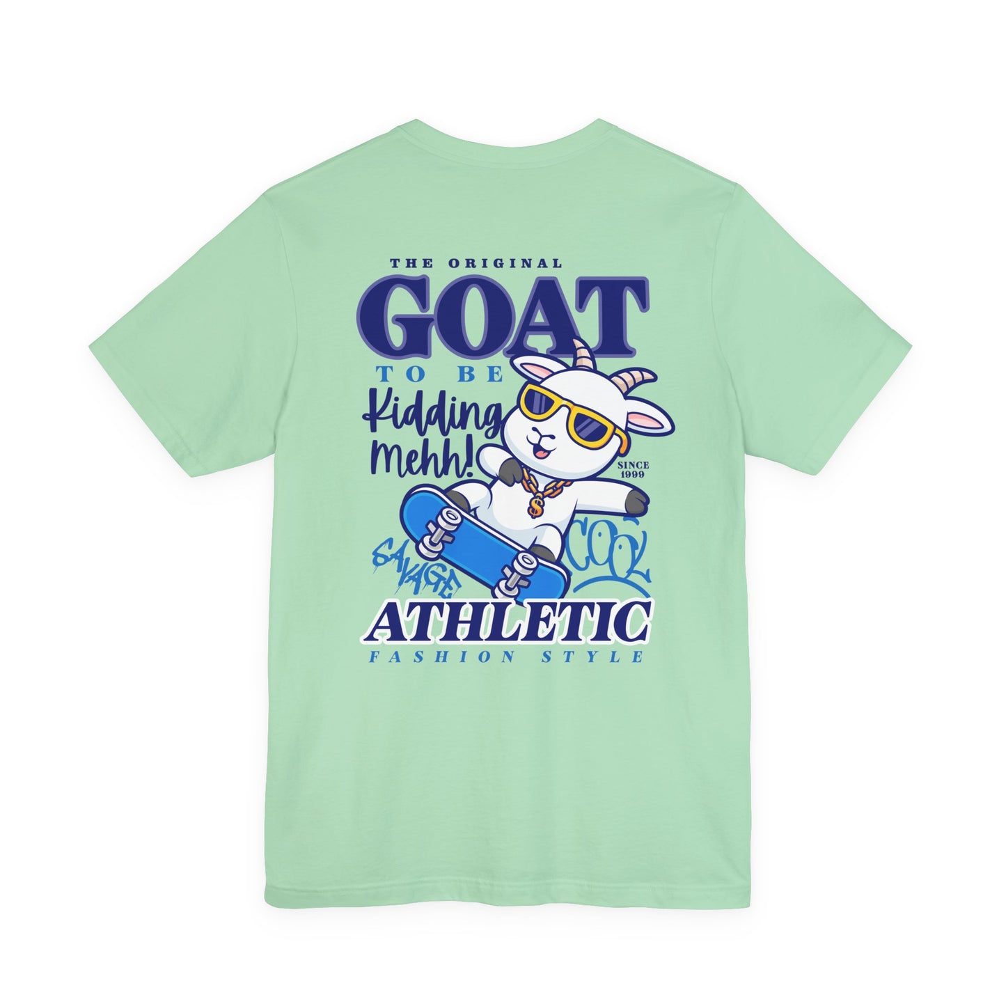 The Original GOAT to be Kidding Mehh! Skateboarding Goat T-Shirt