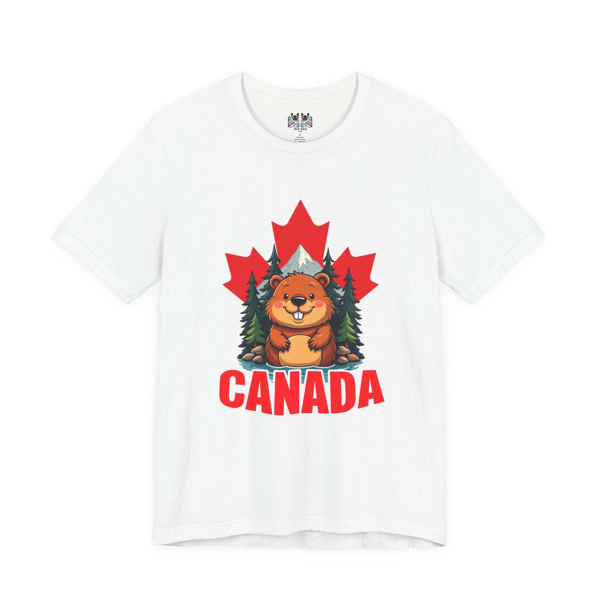 Canada Maple Beaver Cartoon T-Shirt