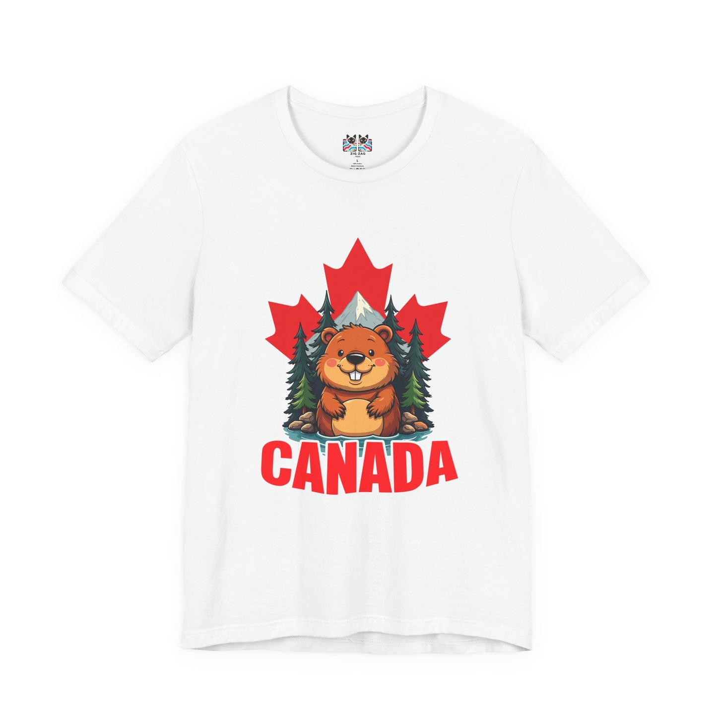 Canada Maple Beaver Cartoon T-Shirt