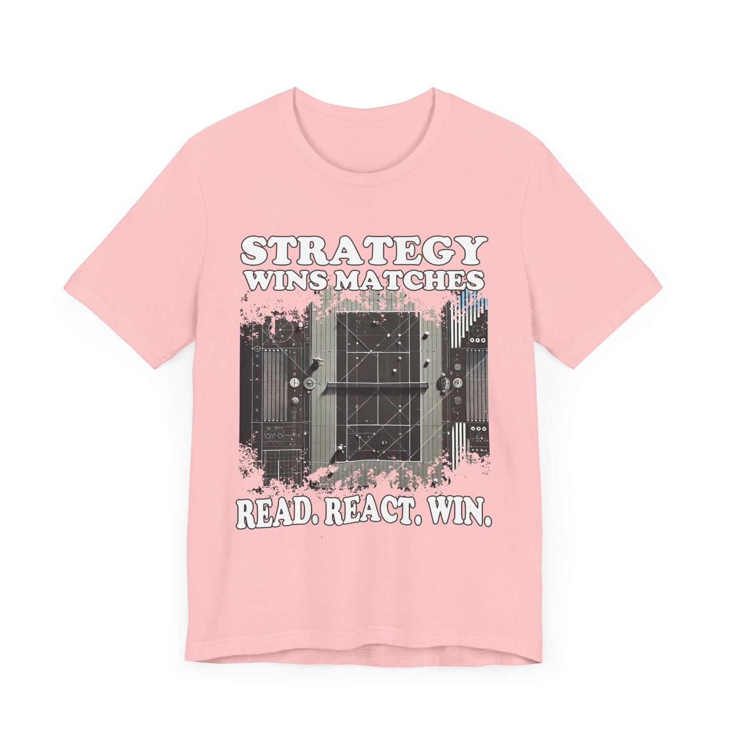Strategy Wins Matches. Read, React, Win | Grayed Out Playing Field Graphic T-Shirt