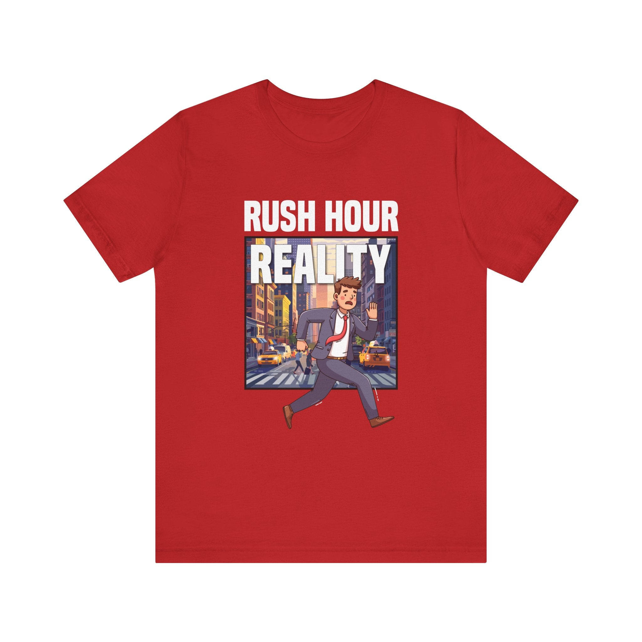Rush Hour Reality Urban Commute Graphic Tee for City Warriors Navigating Chaos Hustle and Subway Stops Like Daily Champions