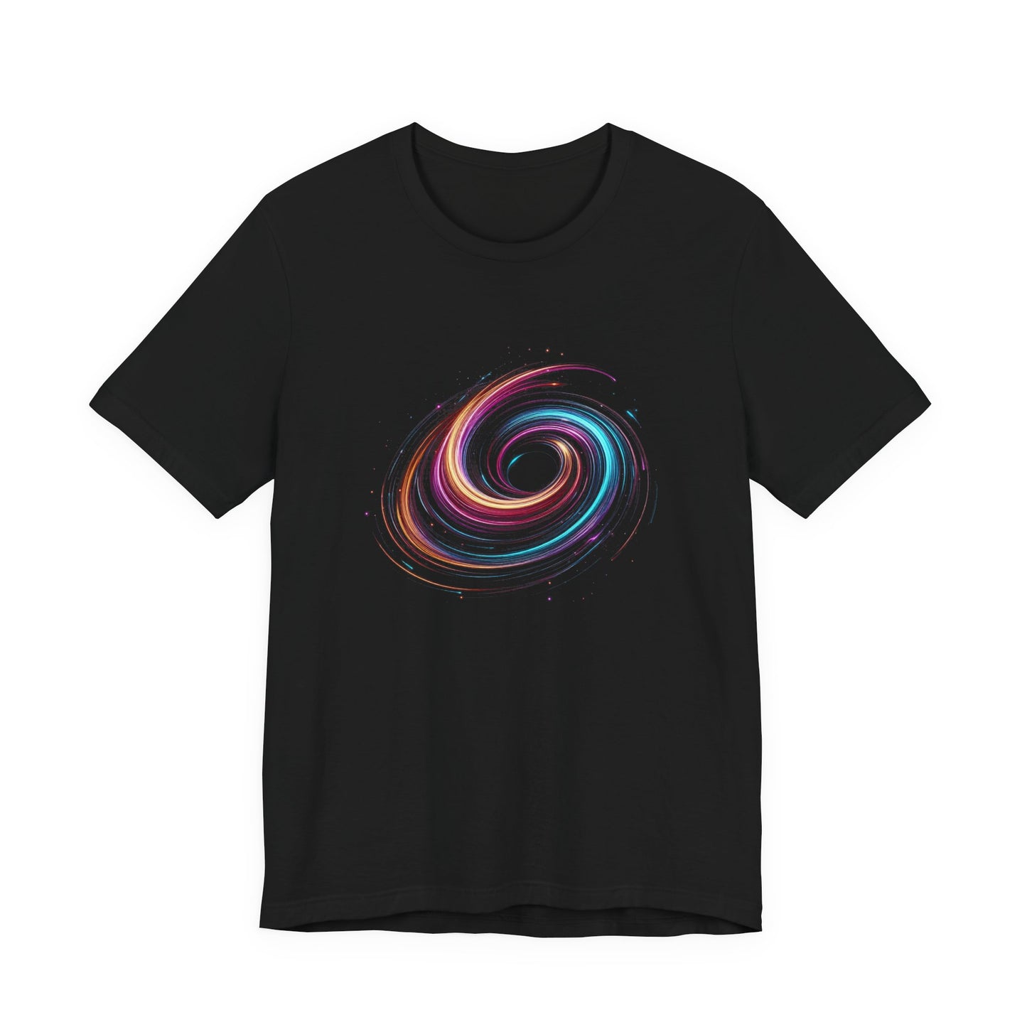 Neon Swirls – Vibrant Abstract Glow Graphic T-Shirt