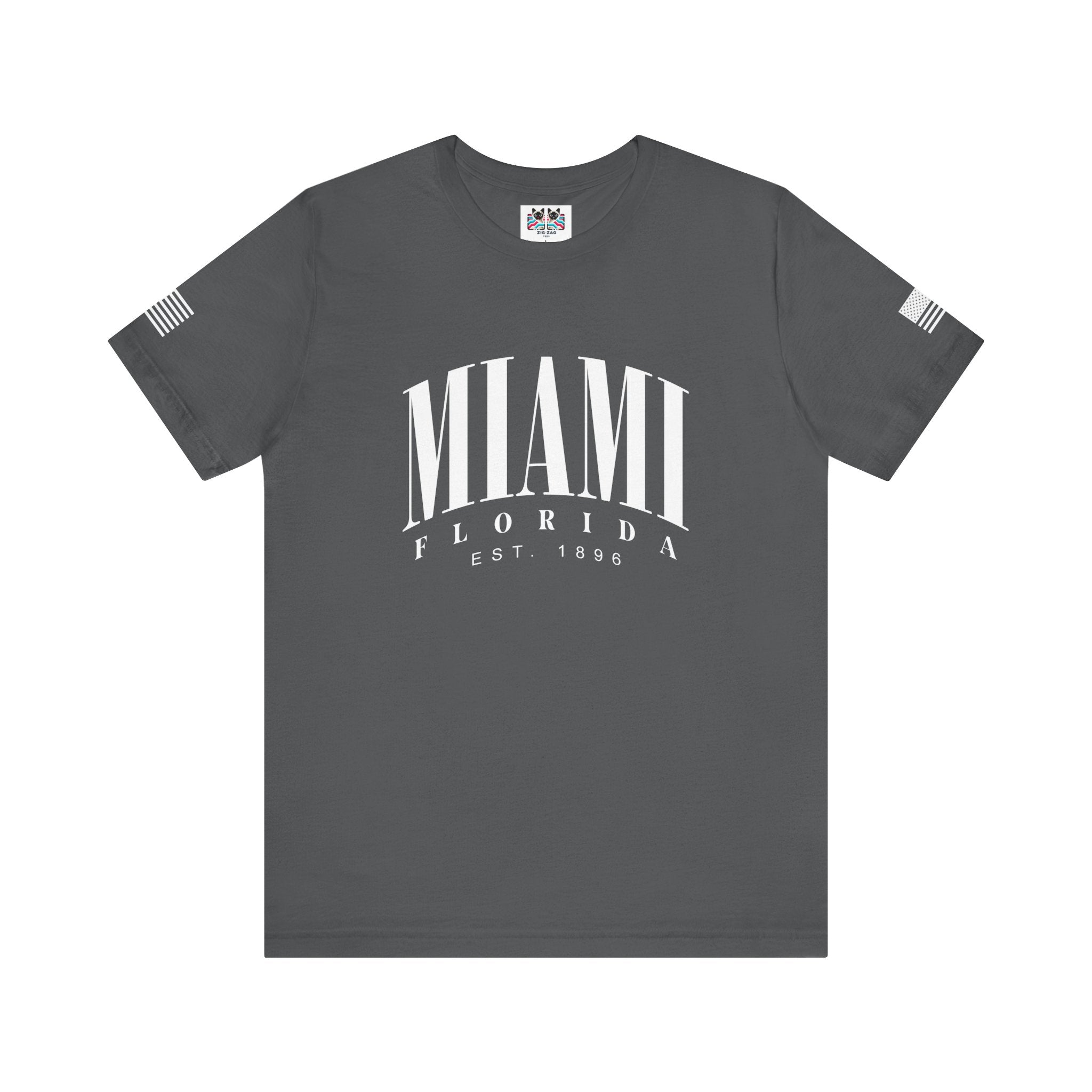 Miami Beach Paradise Surfing T-Shirt – EST 1896 Atlantic Coast Florida Retro Tee