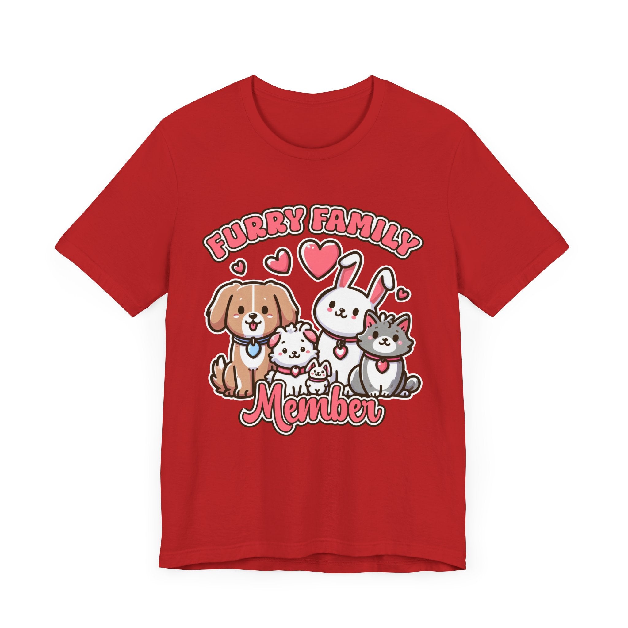 Furry Family Member | Group of Pets Graphic T-Shirt