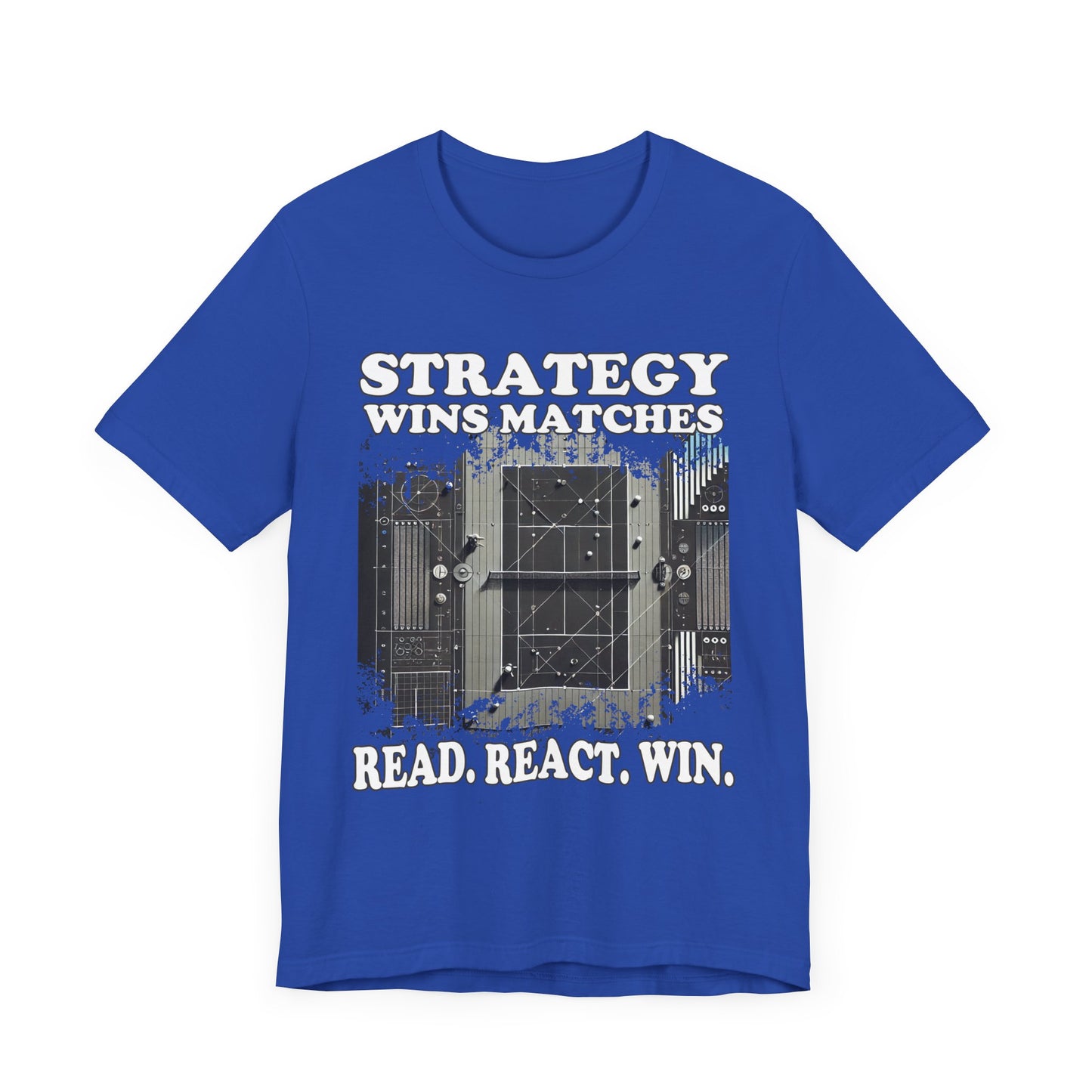Strategy Wins Matches. Read, React, Win | Grayed Out Playing Field Graphic T-Shirt