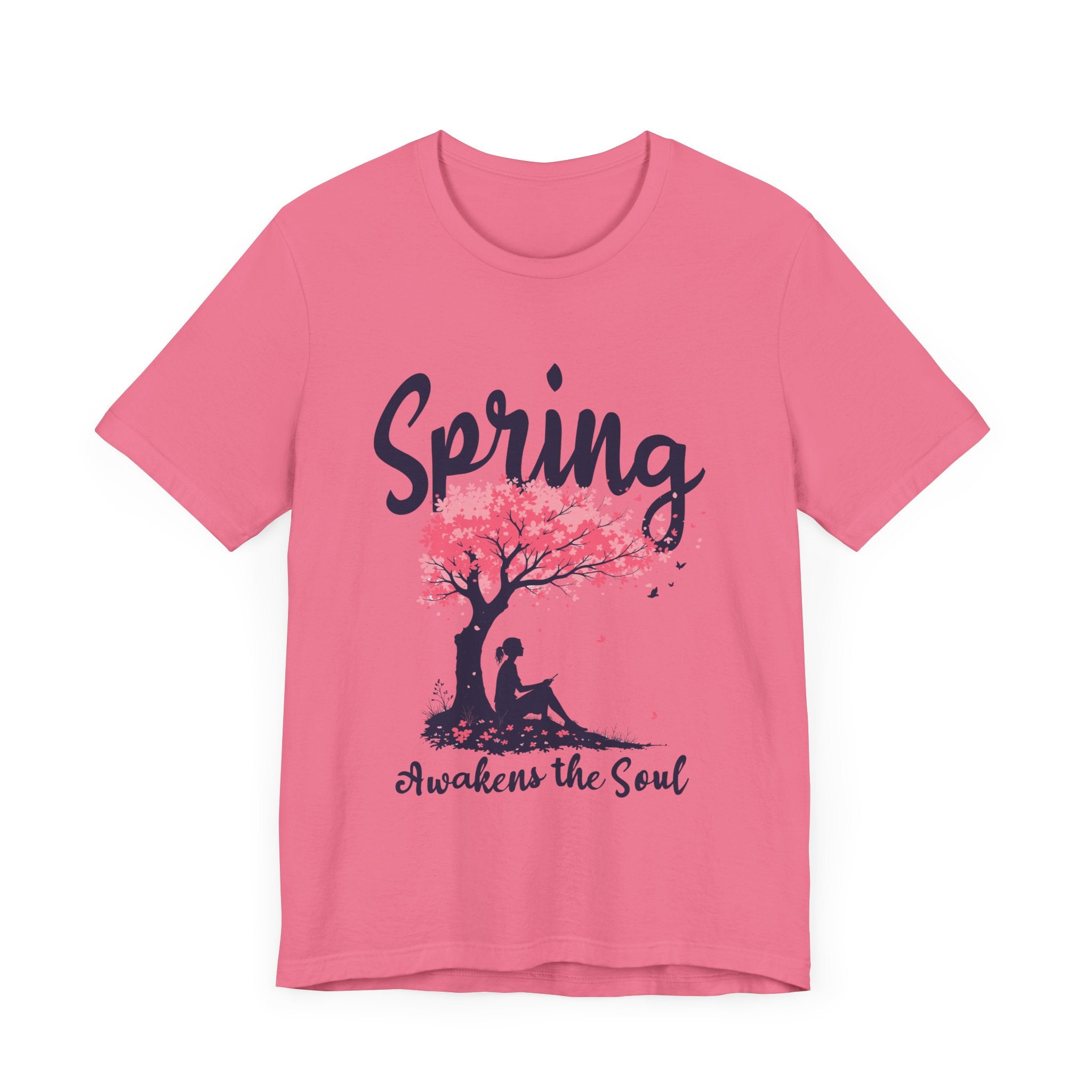 Flourish and Thrive Tee, Positive Growth Shirt, Spring Bloom Top, Empowering Nature Quote Tee, Floral Energy Gift Tee