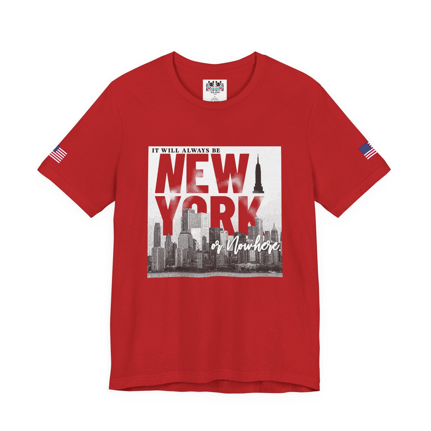 It Will Always Be New York T-Shirt - NYC Skyline Purple Typography Design