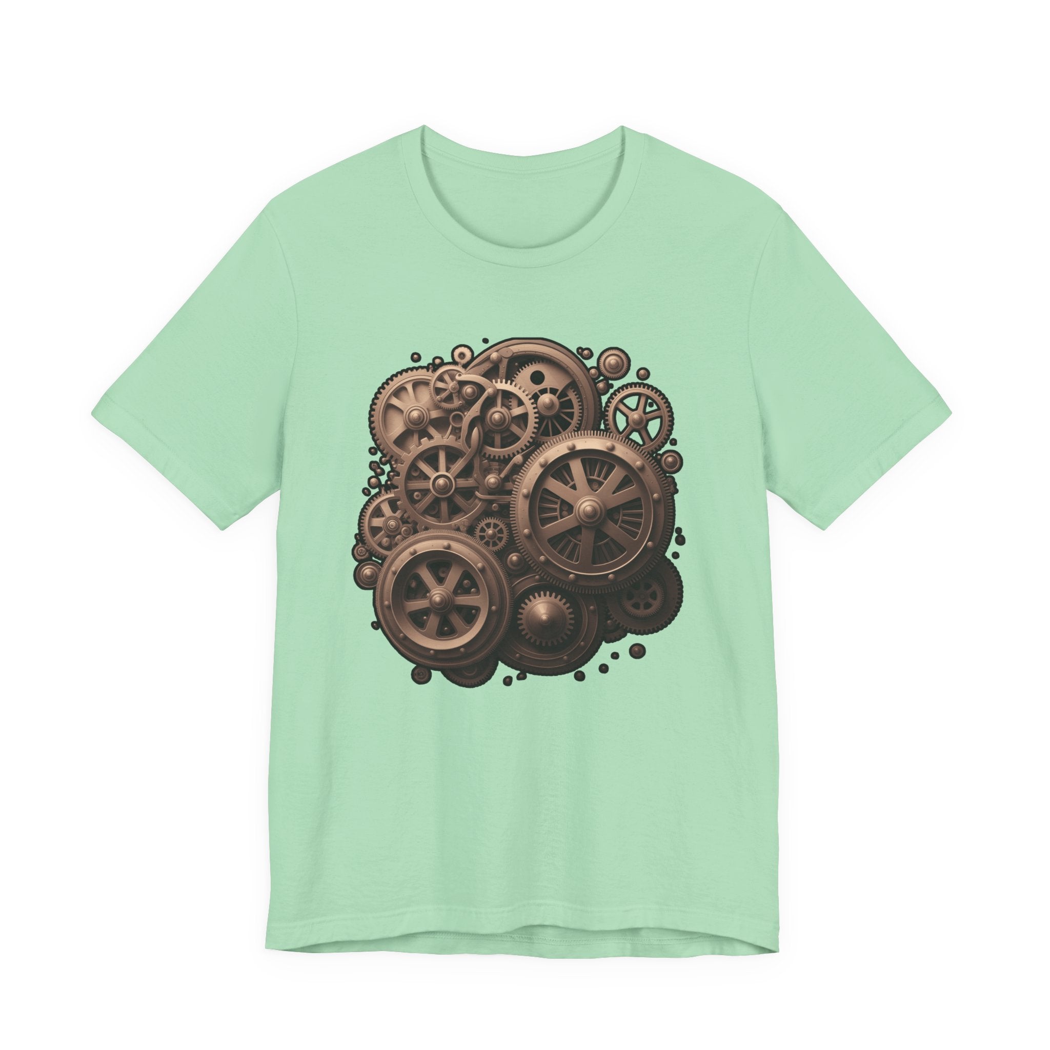 The Age of Machines Tshirt – Interconnected Gear Wheels Graphic