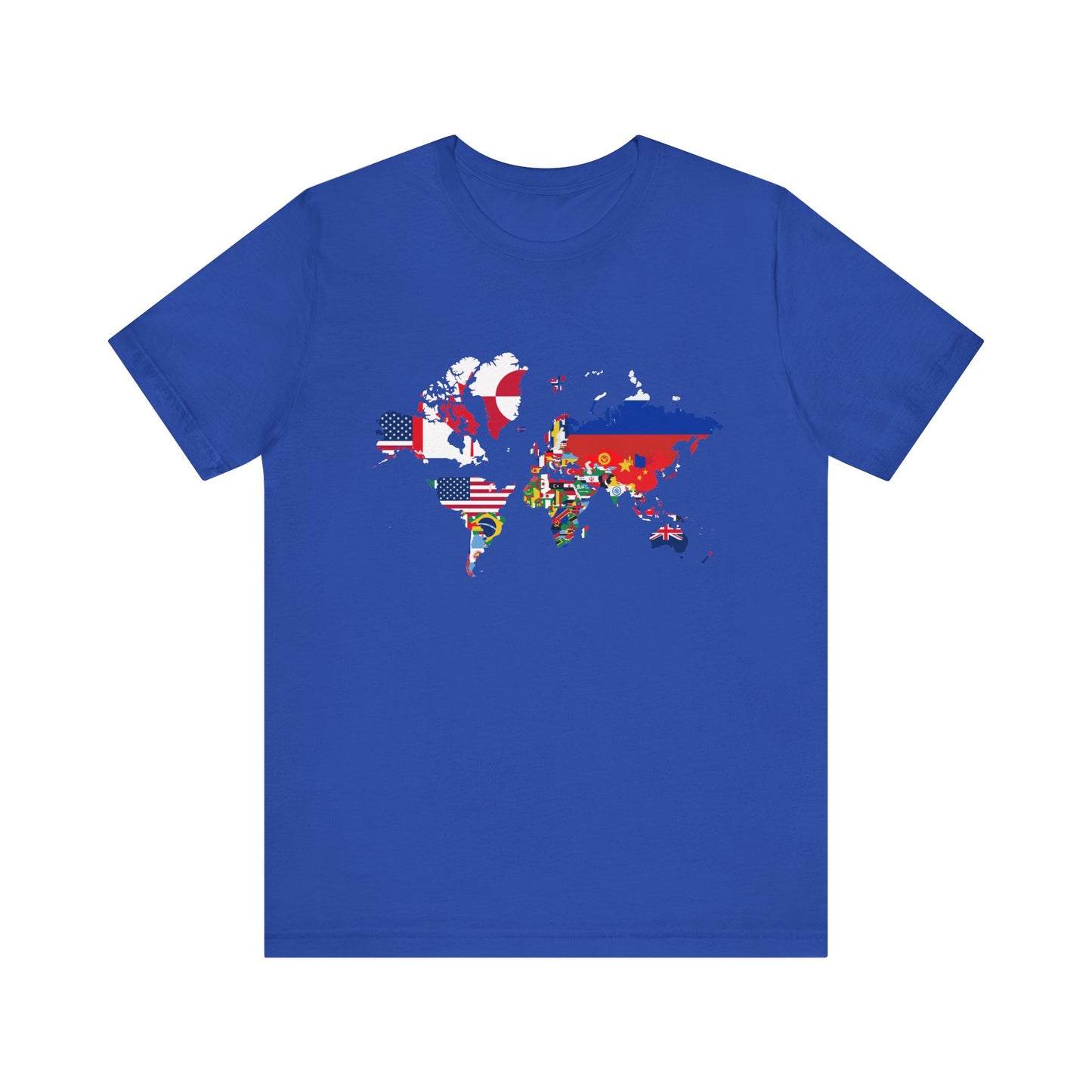 World Map Country Flags - Travel & Wanderlust T-Shirt