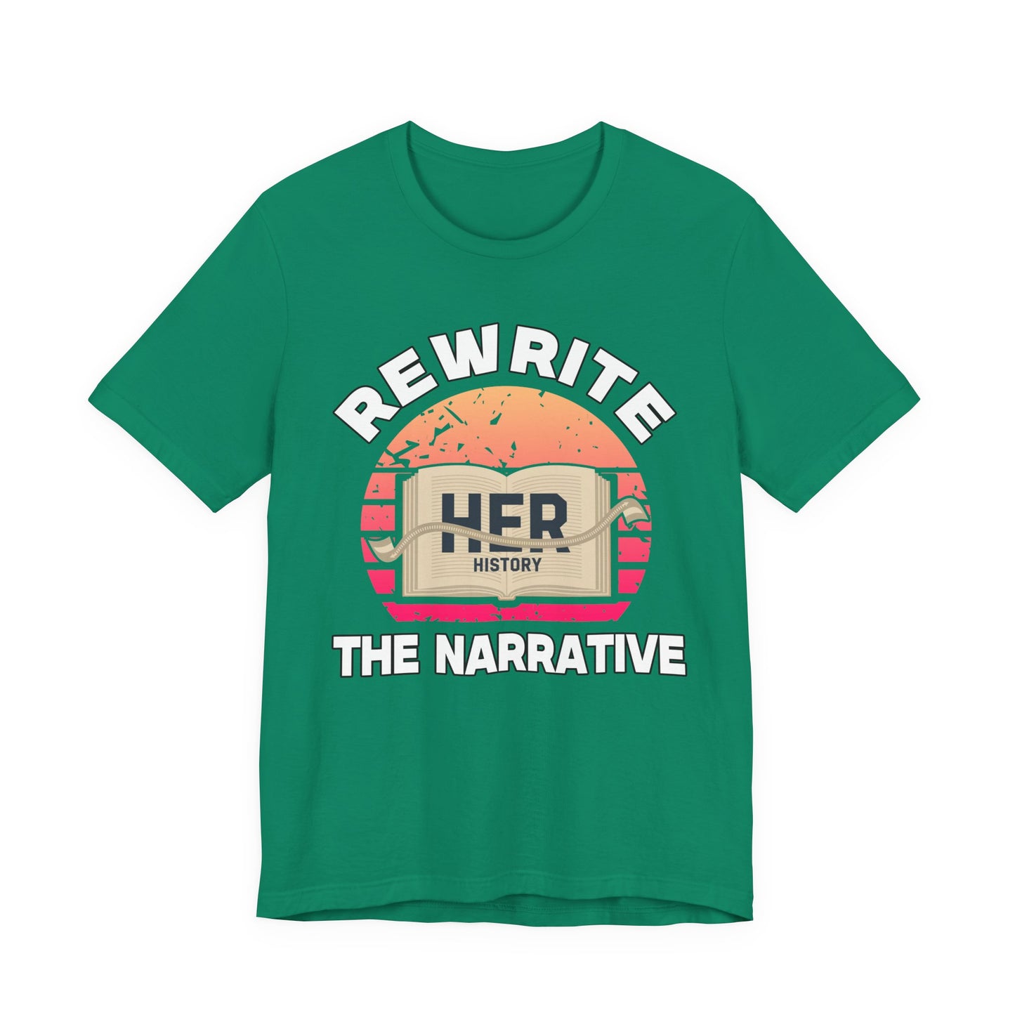Rewrite The Narrative – HER History Open Book Empowerment Graphic T-Shirt