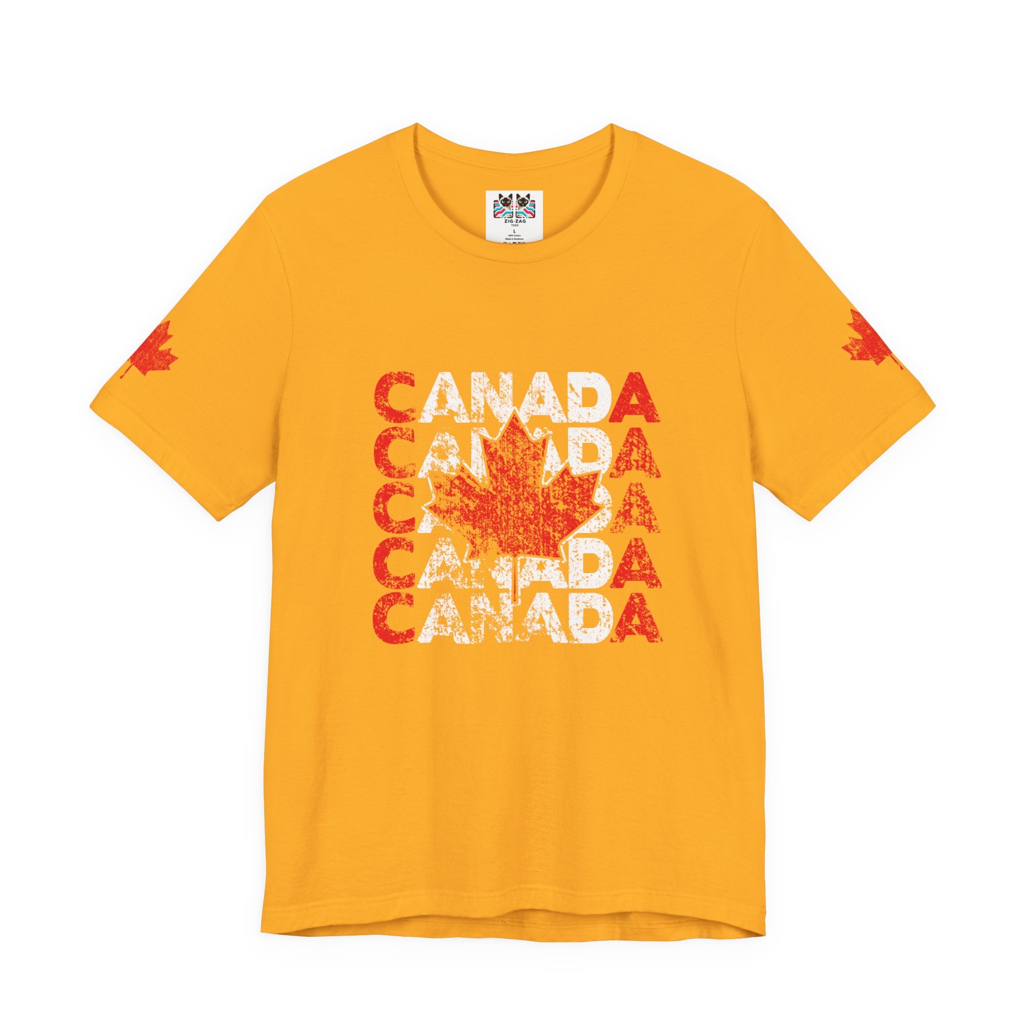 Canada Retro Repeat Maple Leaf T-Shirt