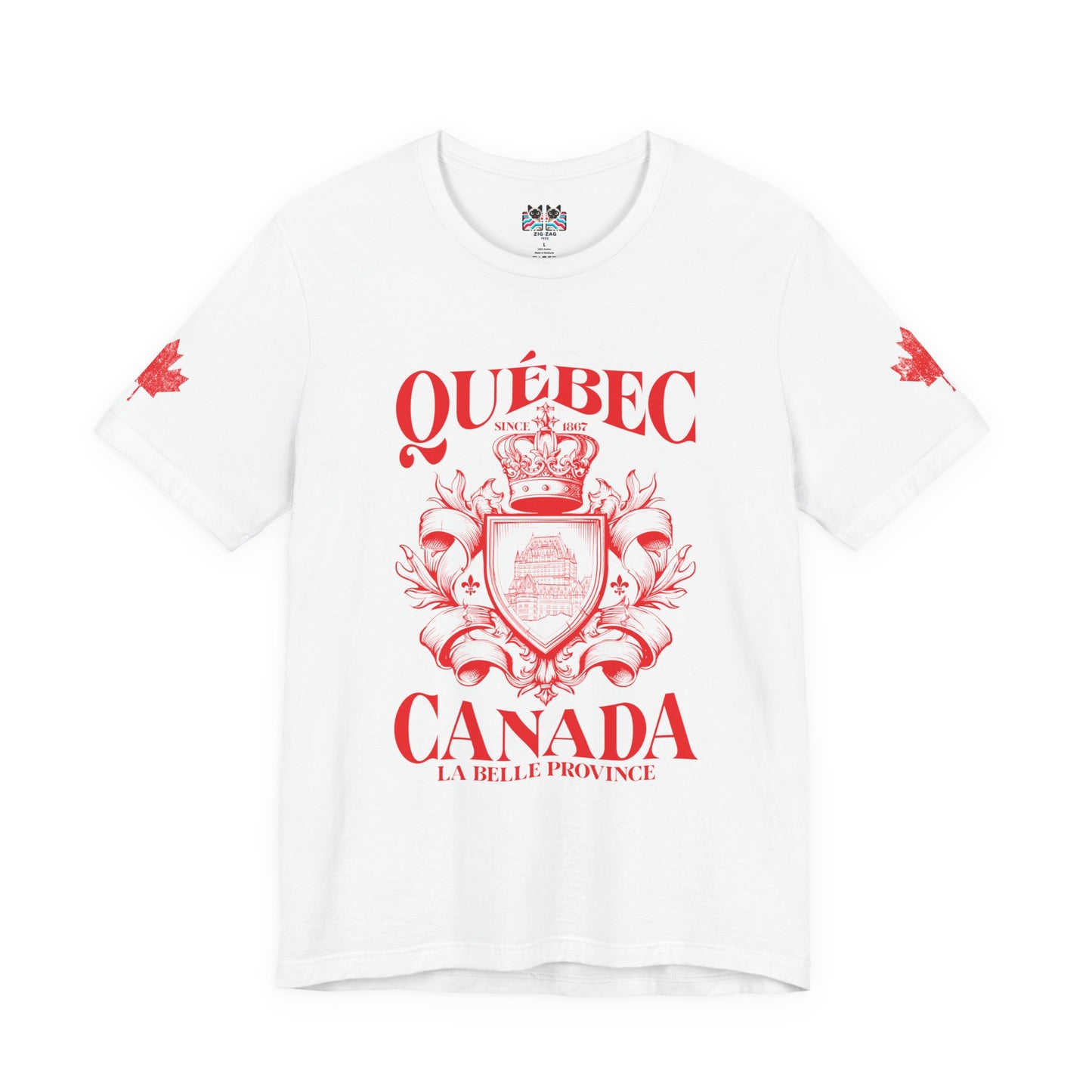 Québec La Belle Province Crest Canada T-Shirt