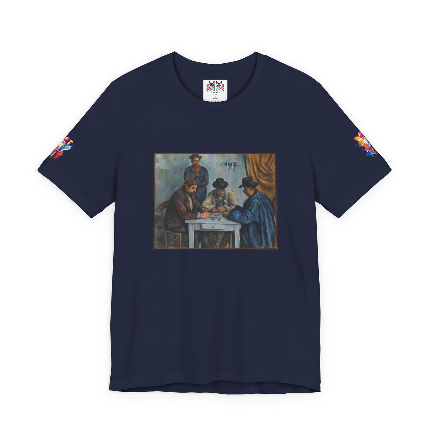 The Card Players Art T-Shirt – Post-Impressionist Masterpiece Graphic Tee