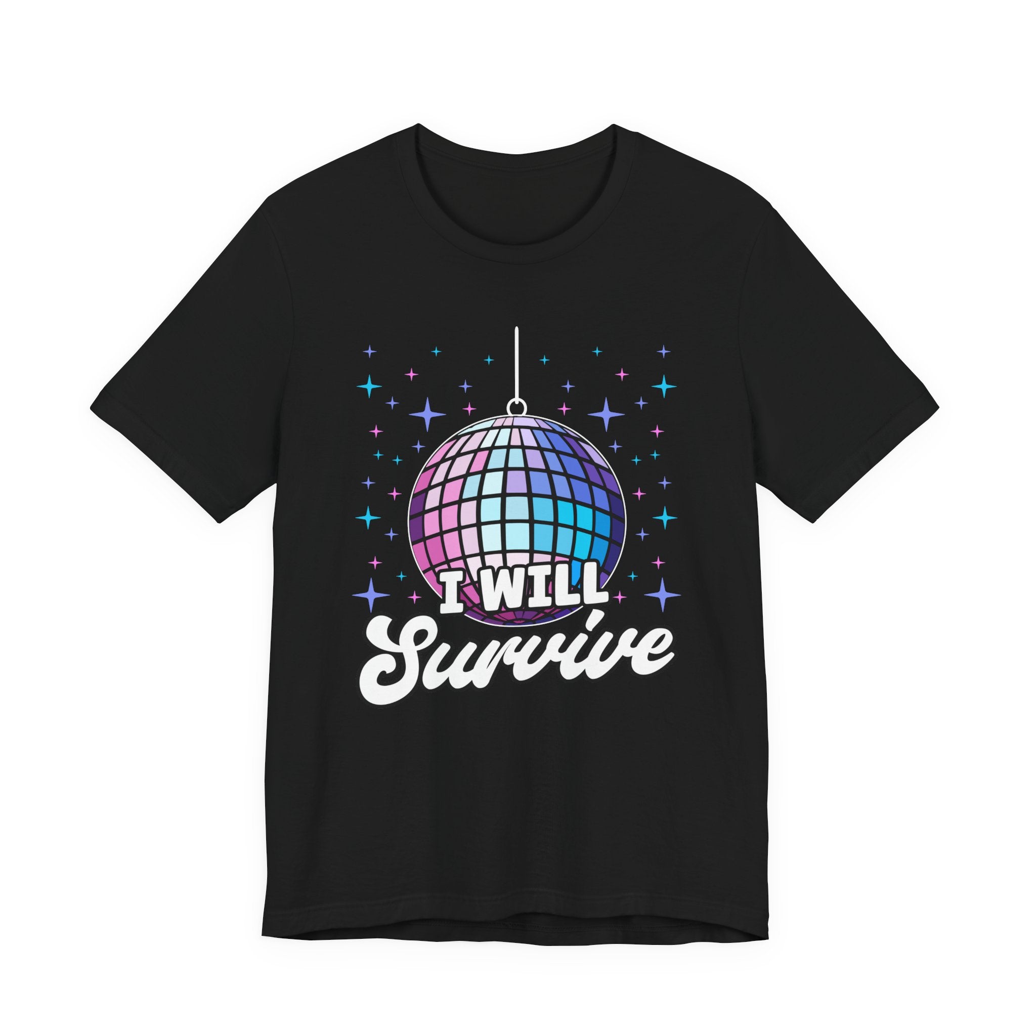 I Will Survive Disco Ball T-Shirt – Retro Party Dance Floor Graphic Tee