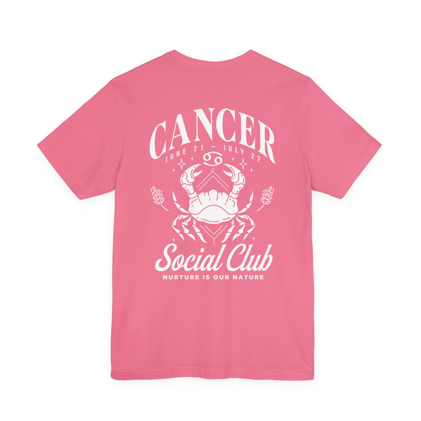 Cancer Social Club T-Shirt – Nurture Is Our Nature Zodiac Design