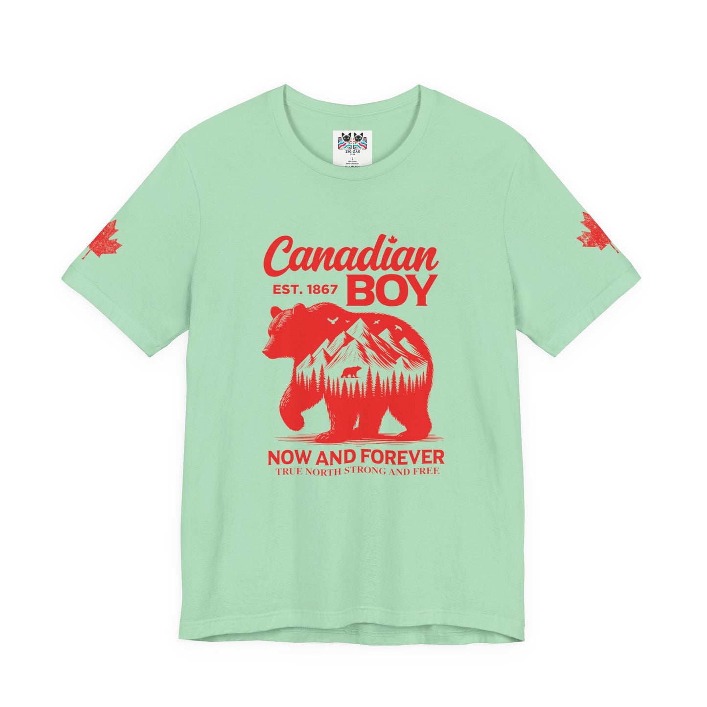 Canadian Boy Wilderness Bear T-Shirt