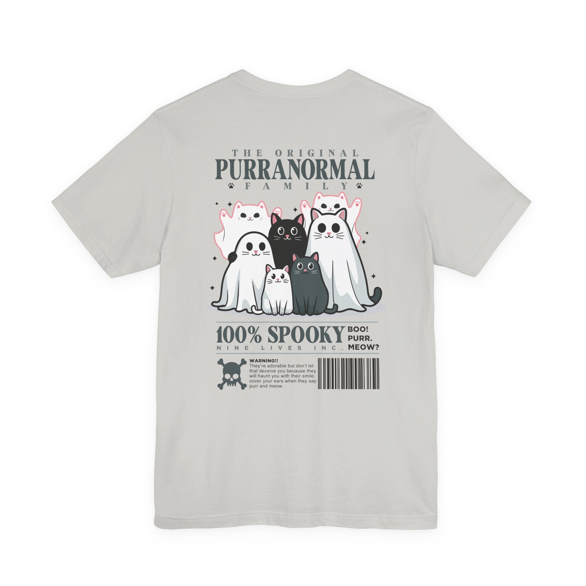 The Purranormal Family T-Shirt – Real and Ghost Cats Spooky Graphic