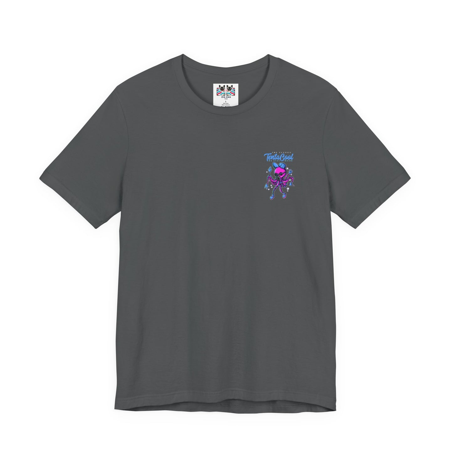 The Classic Tentacool T-Shirt – Purple Robotic Octopus with Mic and Bubbles