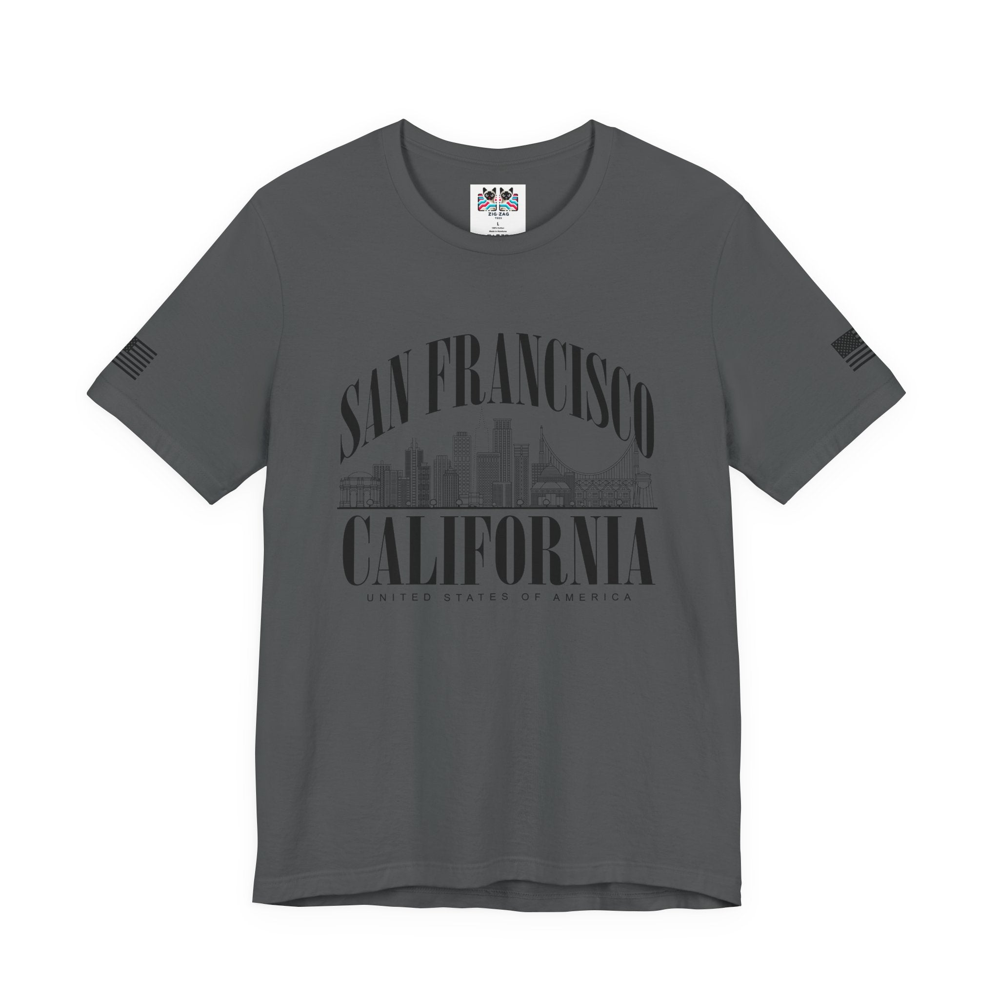 San Francisco California T-Shirt – Arched Skyline United States of America Graphic Tee