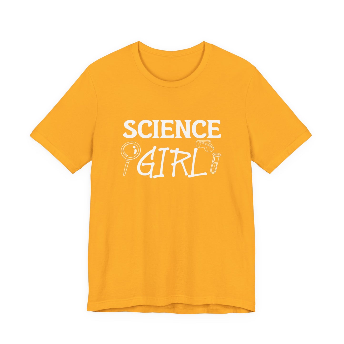 Science Girl T-Shirt – Cute STEM Graphic with Lab Equipment for Women and Girls