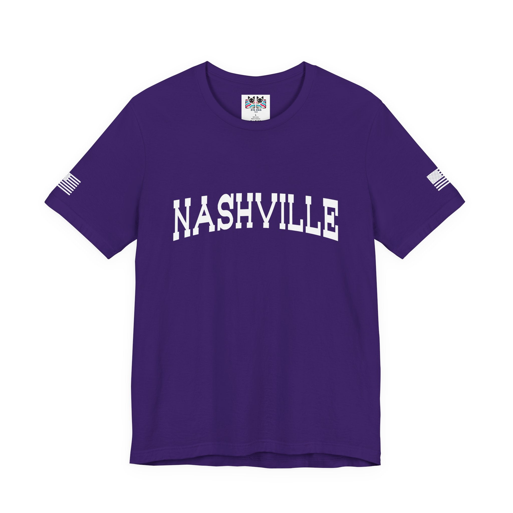 Nashville T-Shirt – Bold Arched Classic Typography Tee