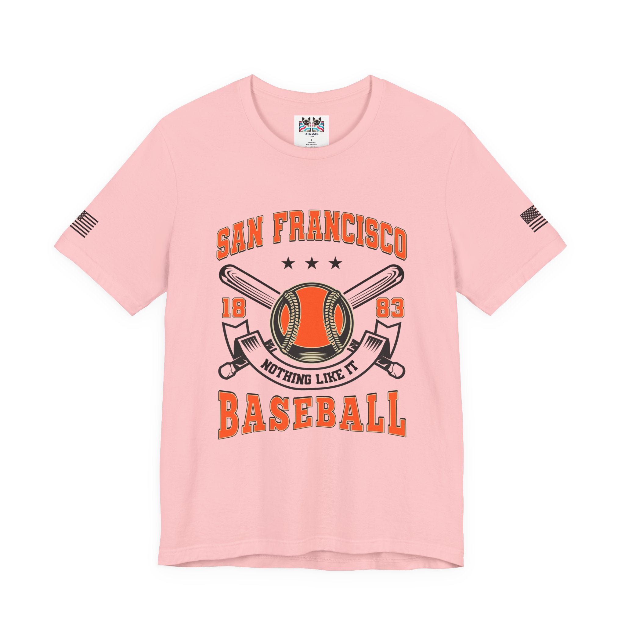 San Francisco Baseball T-Shirt, 1883 Nothing Like It Crest Badge Tee, SF Baseball Fan Shirt, Retro Vintage Sports Gift, Unisex