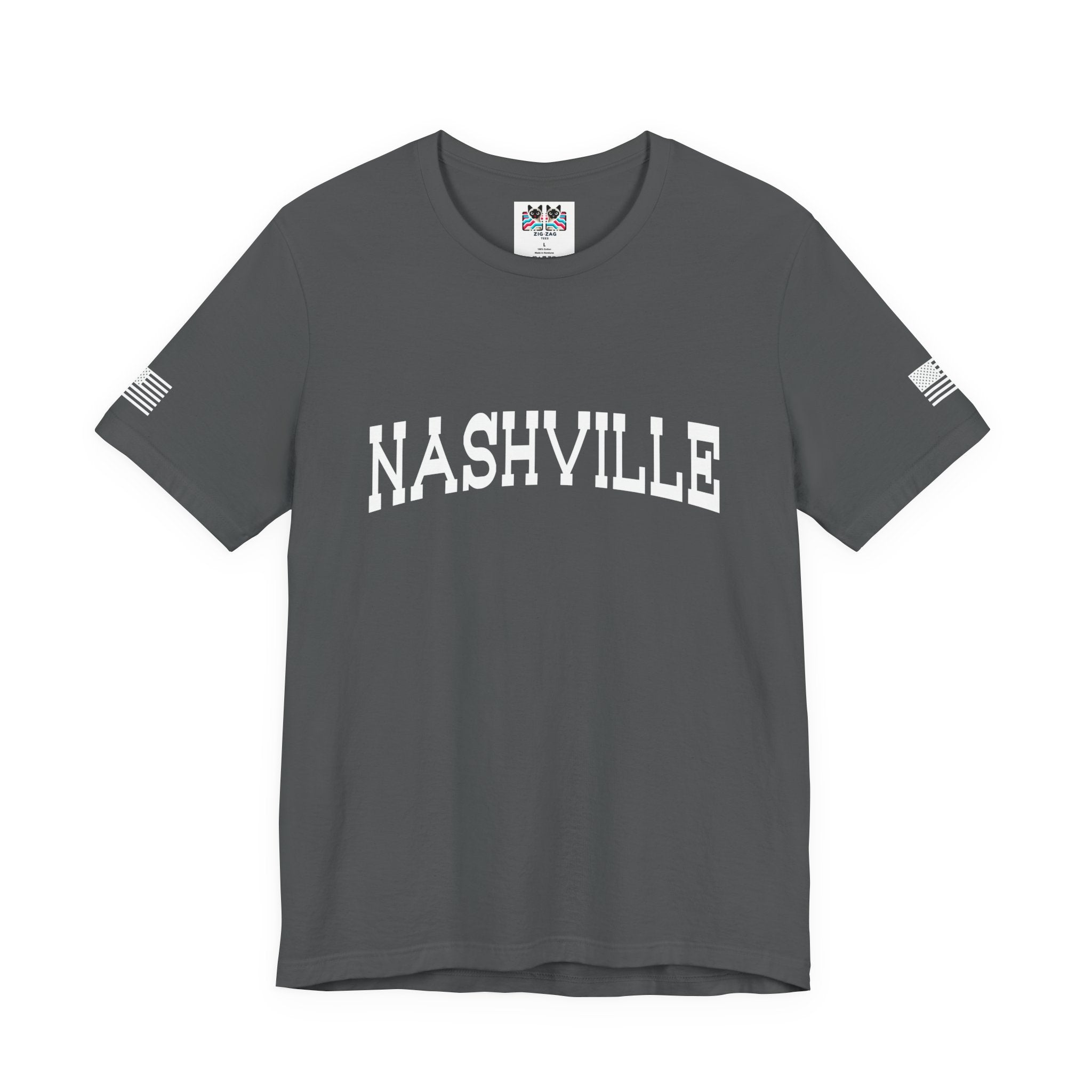 Nashville T-Shirt – Bold Arched Classic Typography Tee