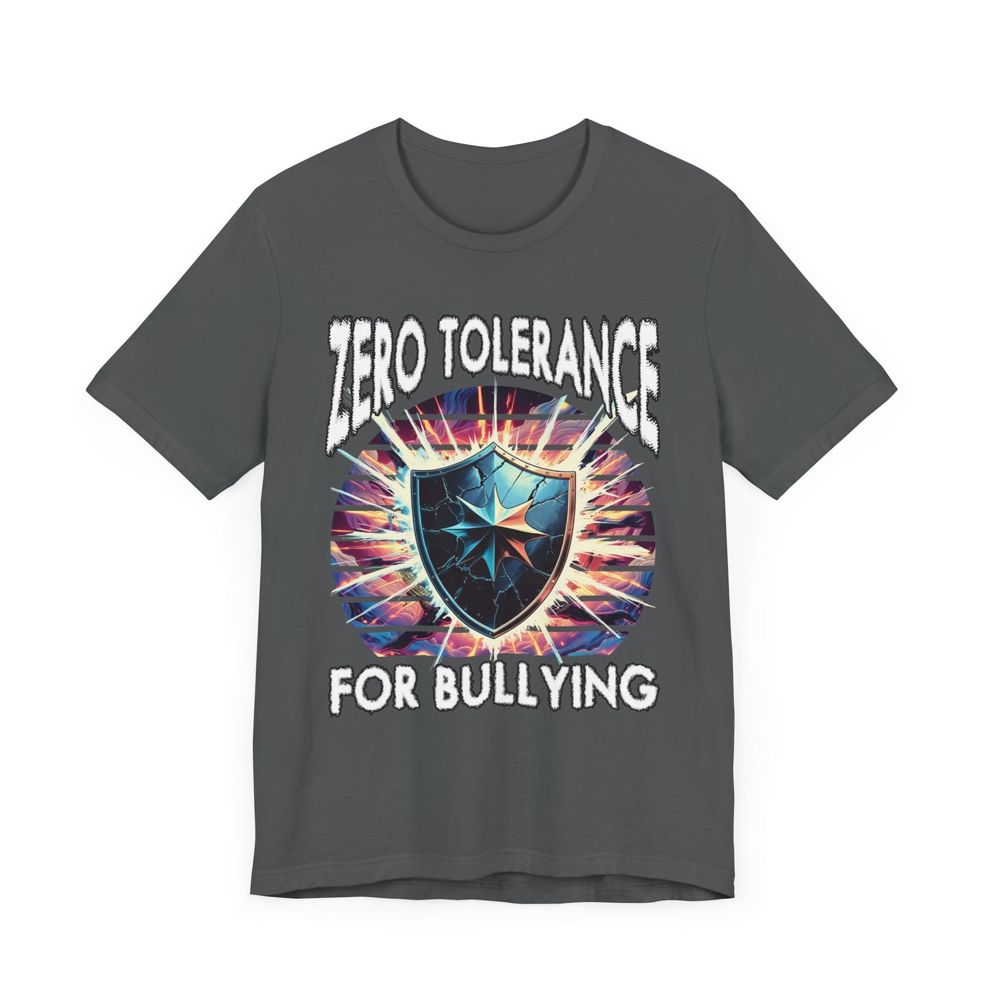 Zero Tolerance for Bullying | Strong Shield with Bright Flashlight & Glow T-Shirt