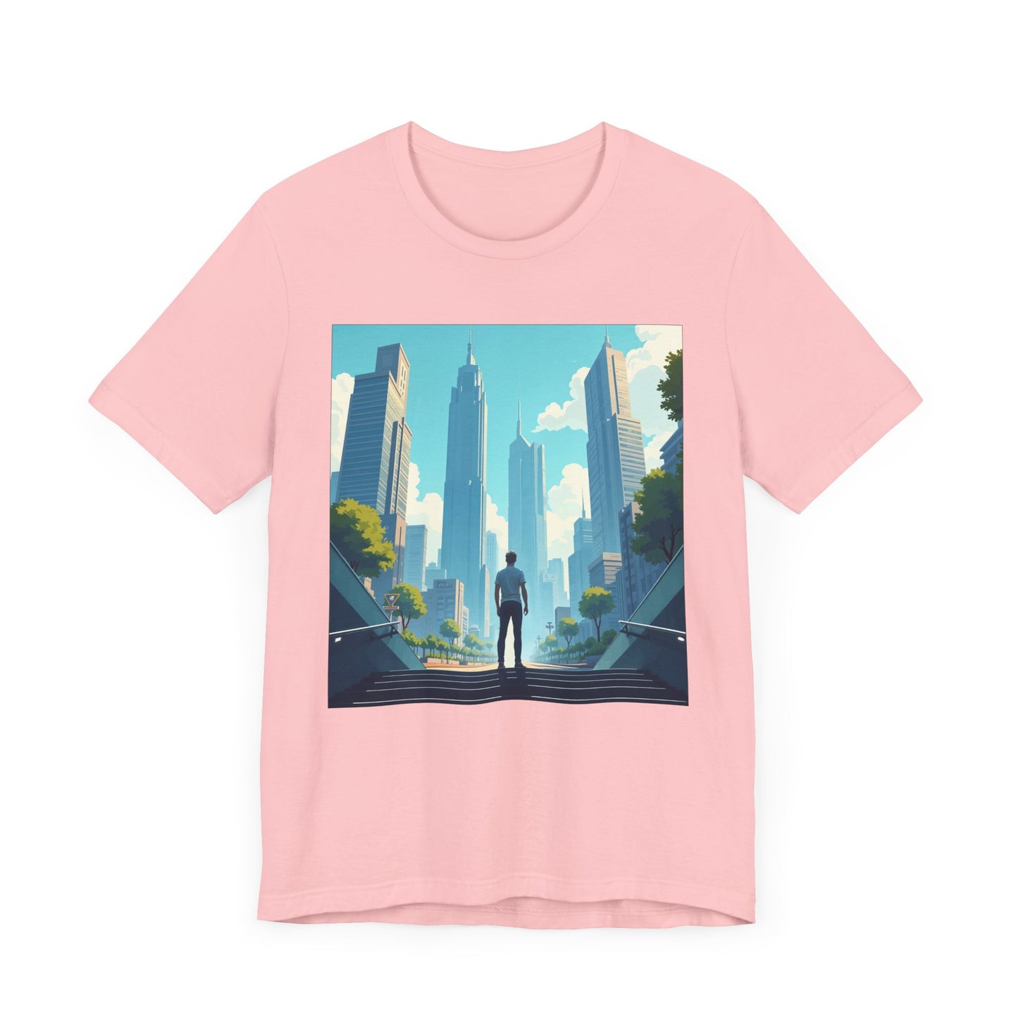 Subways and Skylines Urban Dream Graphic Tee for Big City Thinkers Who See Beauty in Buildings Movement and the Buzz of the Metro