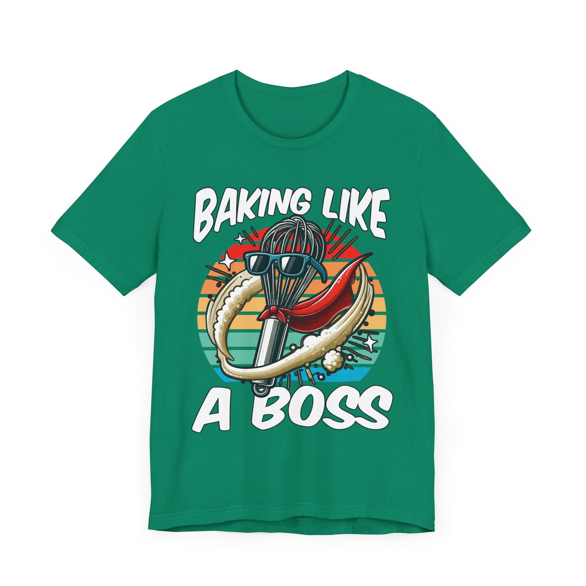 Bake Like a Boss | Whisk with Sunglasses Graphic T-Shirt