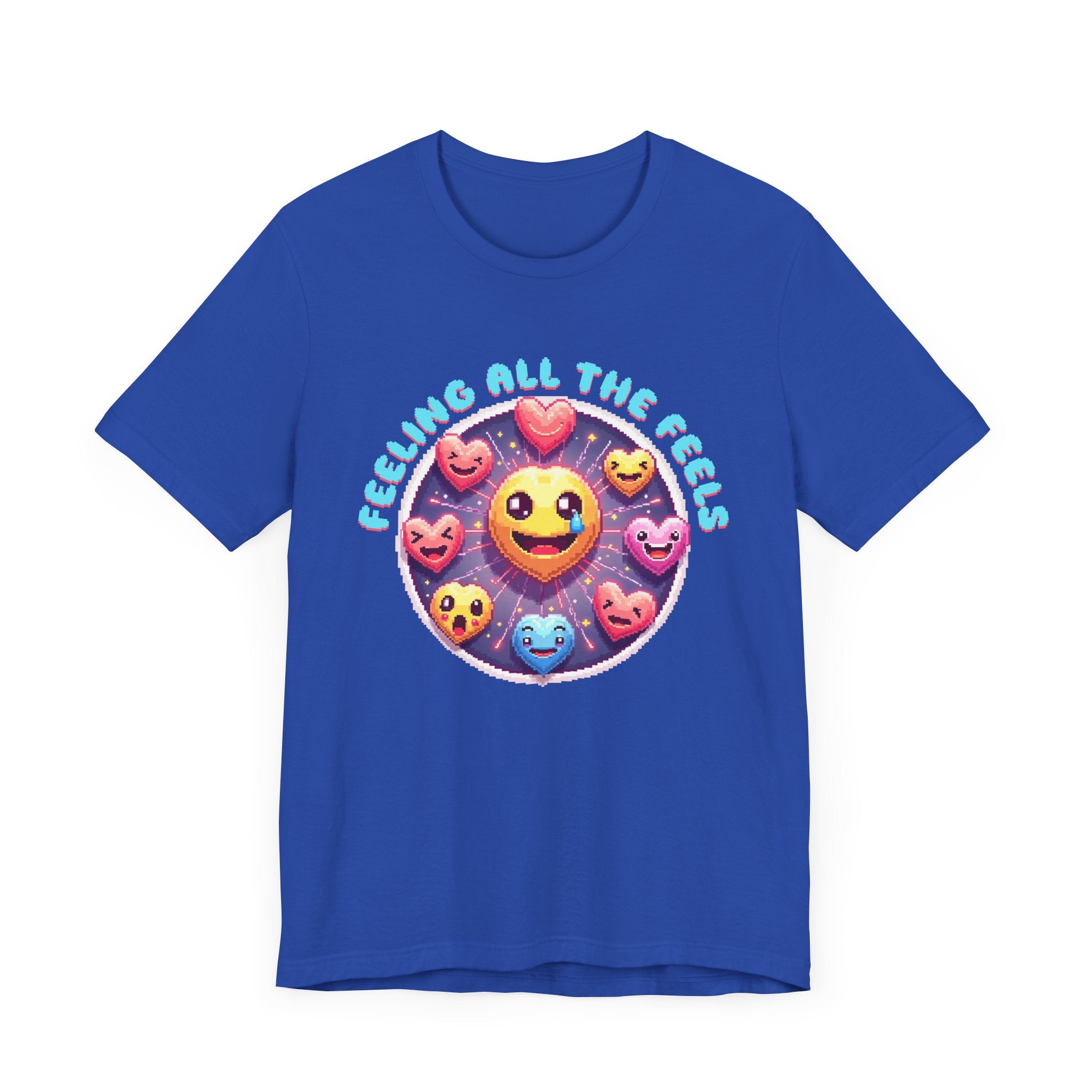 Feeling All the Feels – Heart Emoji Expressions Graphic T-Shirt