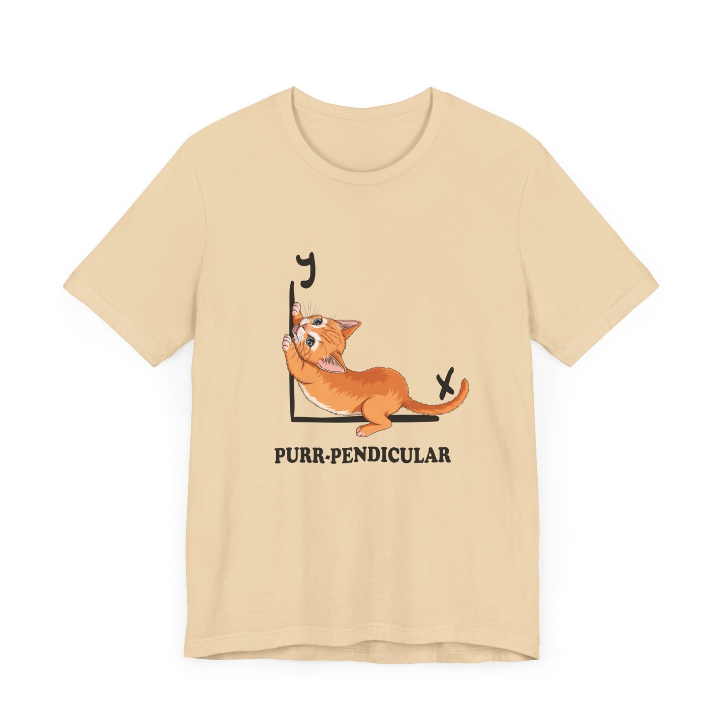 Math Cat Pun Shirt – Purr-pendicular Perpendicular Lines Graphic
