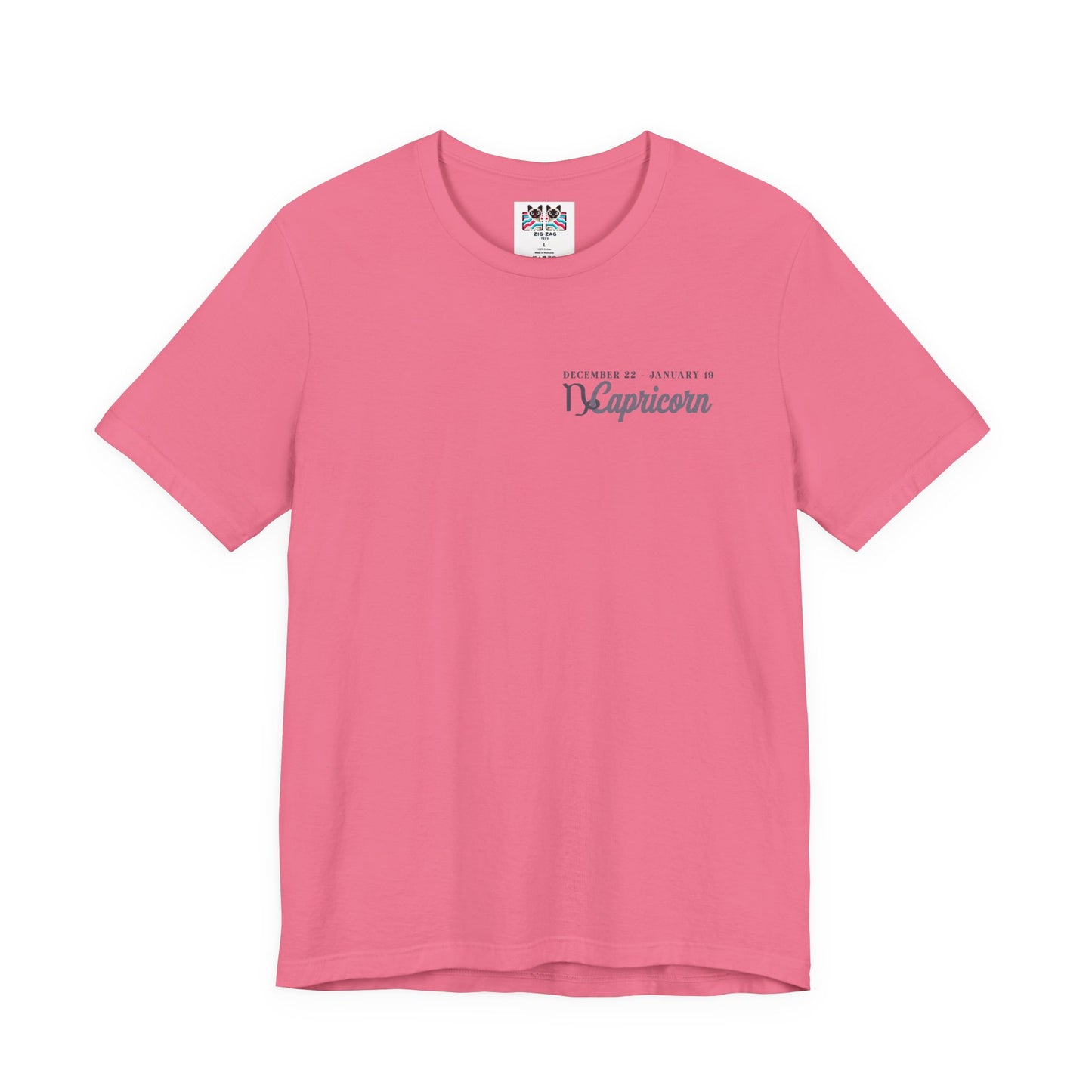 Capricorn Zodiac T-Shirt – Climbing Higher One Step At A Time Astrological wheel