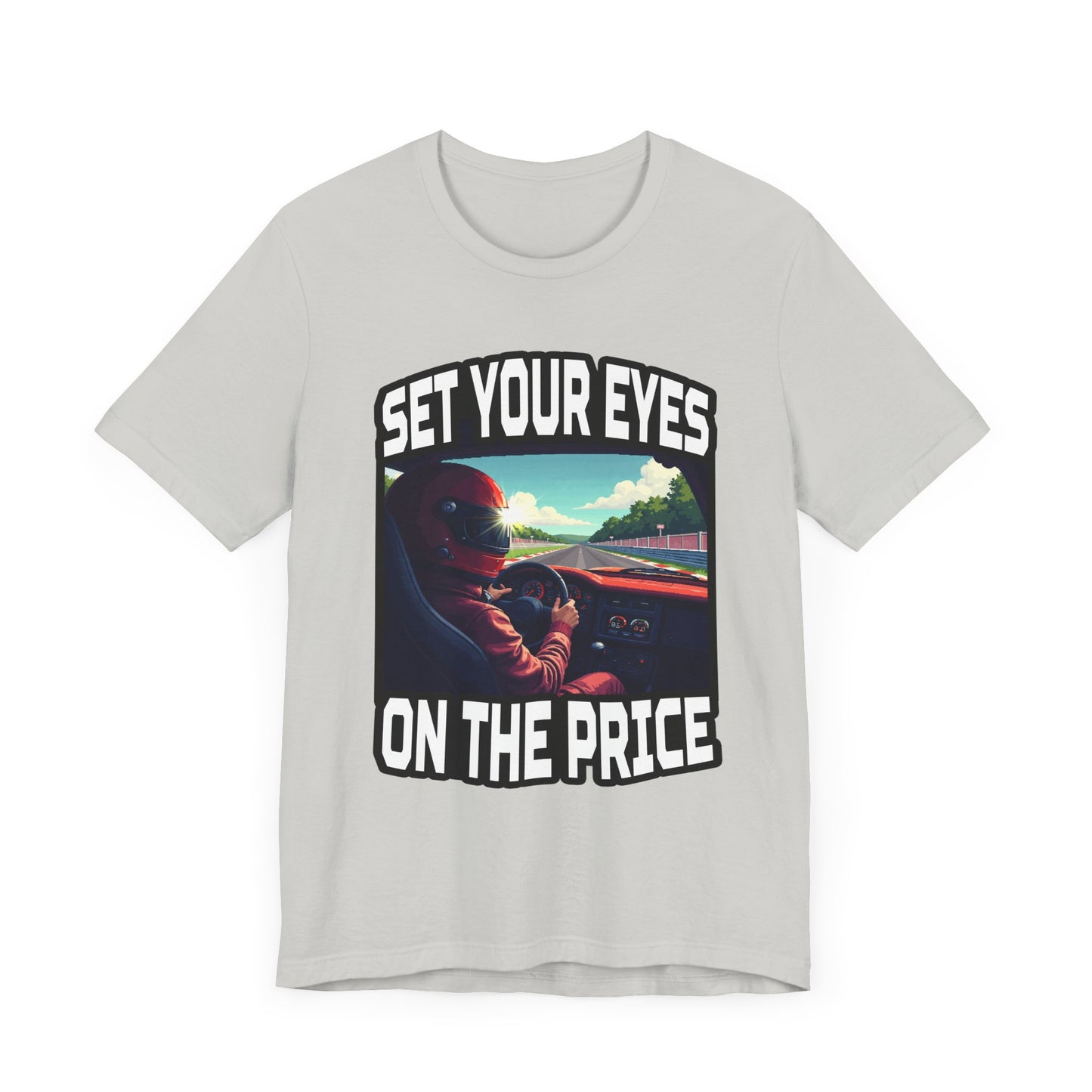 Helmet Visor POV Tee, Racing Fan Graphic Shirt, Driver Perspective Tee, Speed Junkie Style, Motorsport Gift