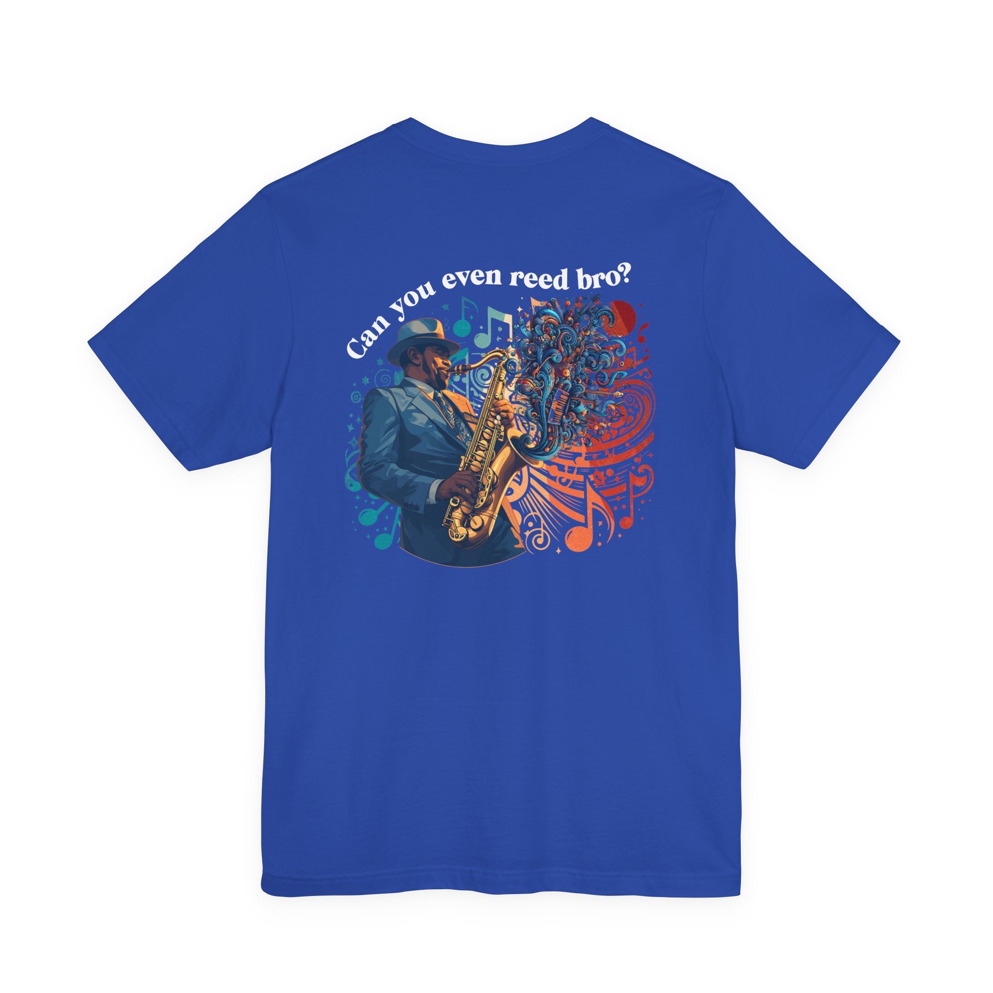 Reed My Lips Saxophone T-Shirt | Funny Jazz Musician Tee