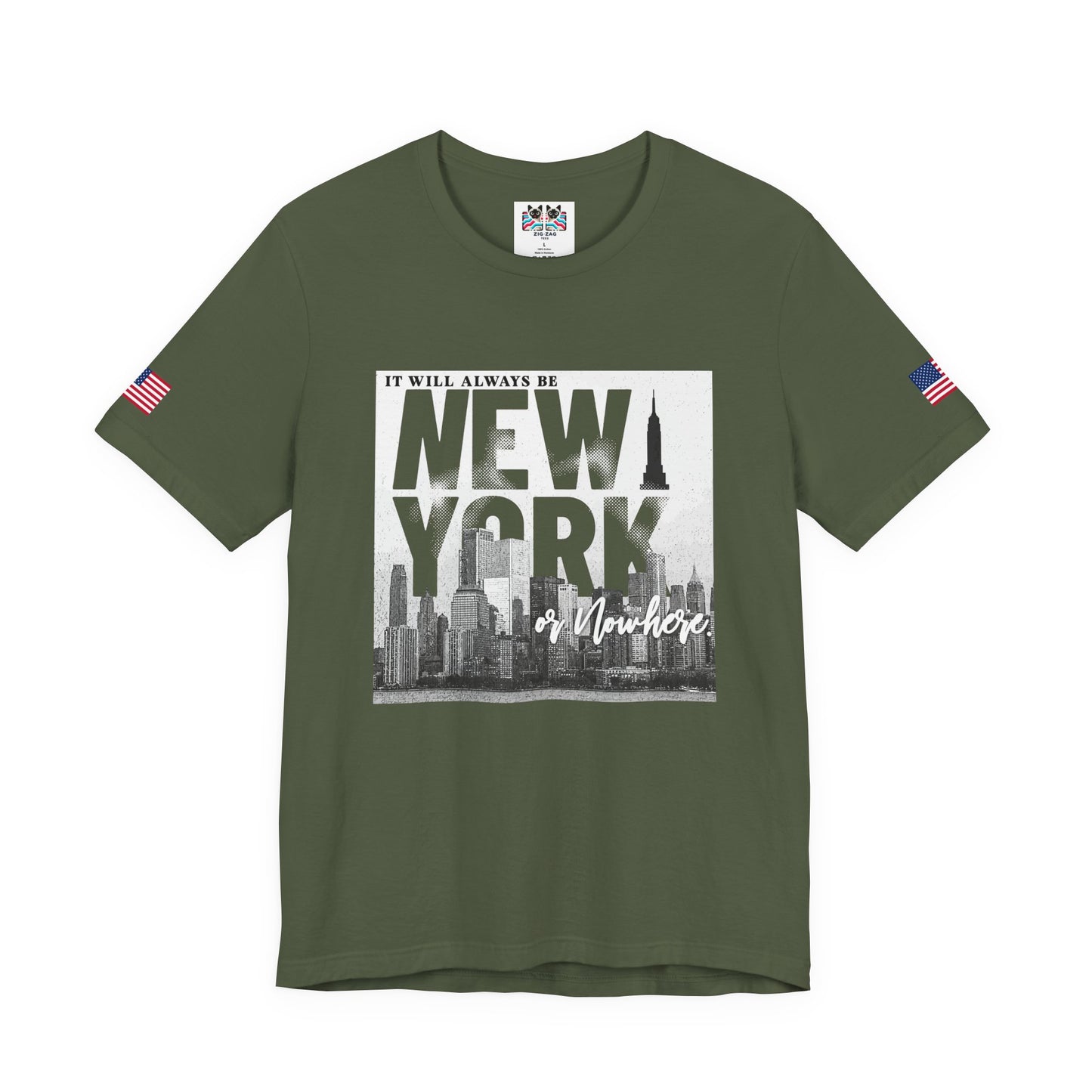 It Will Always Be New York T-Shirt - NYC Skyline Purple Typography Design