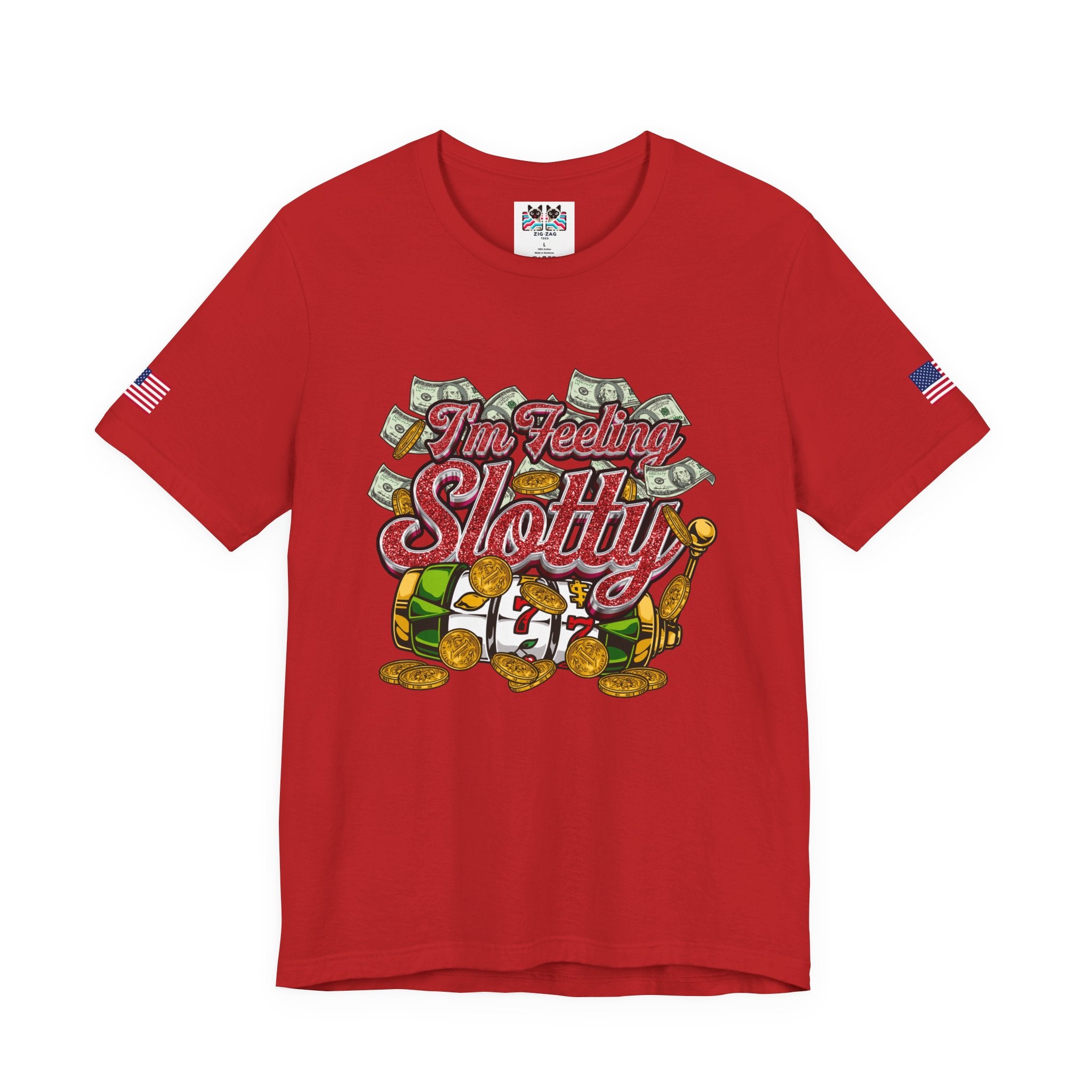 I'm Feeling Slotty Funny Casino Shirt – Vegas Girls Trip Slot Machine Tee