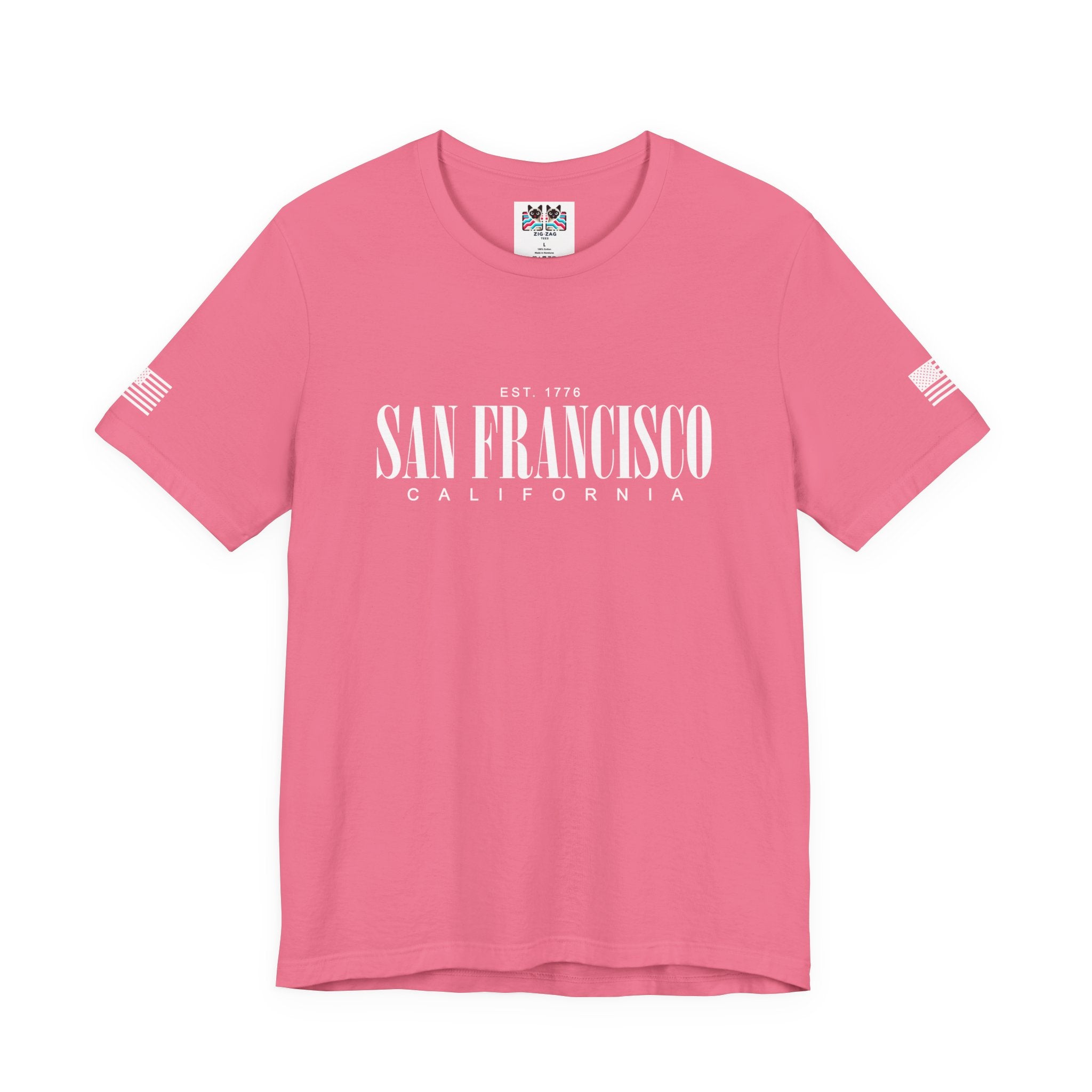 San Francisco California EST 1776 T-Shirt – Clean Serif Minimalist Typography Tee