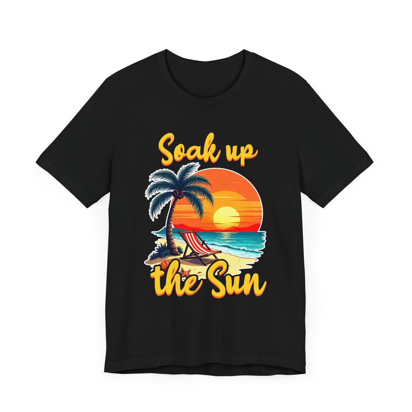 Soak Up The Sun Shirt, Coastal Chill Tee, Summer Sunshine T Shirt, Relaxed Beach Apparel, Sunlight Escape Graphic Top