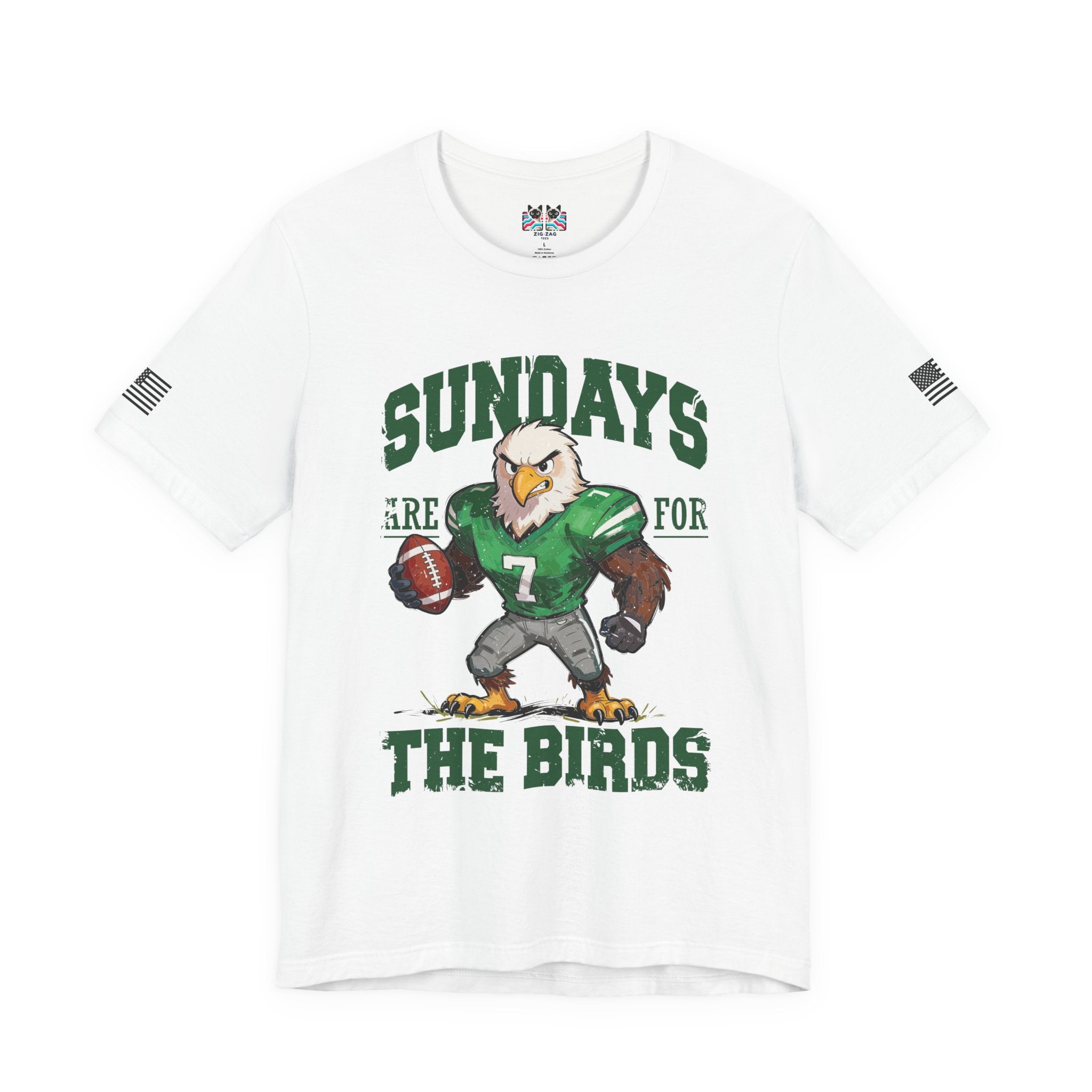 Sundays Are for the Birds T-Shirt – Eagle Football Mascot Cartoon Graphic Tee Philadelphia Fan