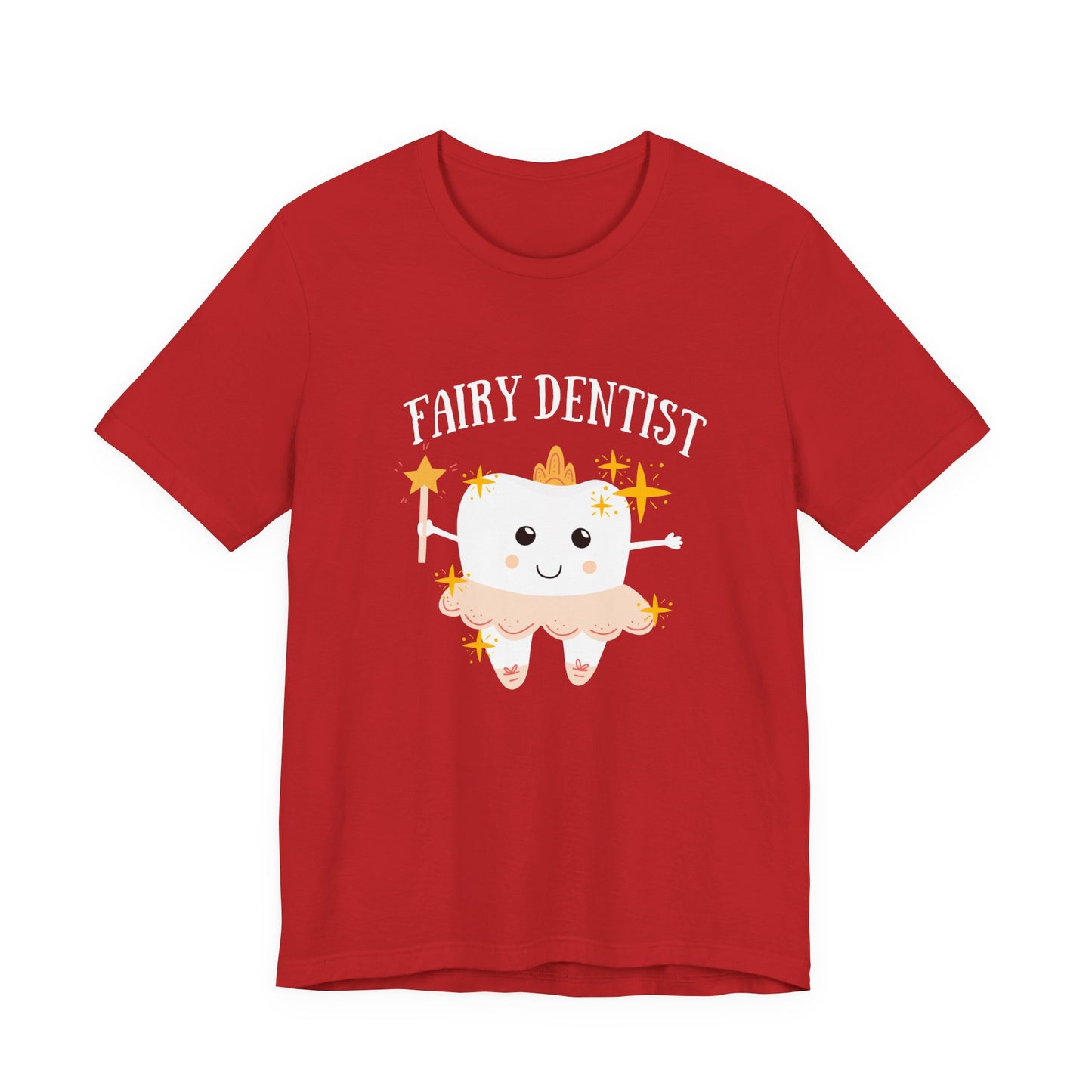 Fairy Dentist T Shirt Large Smiling Tooth with Wand and Fairy Costume