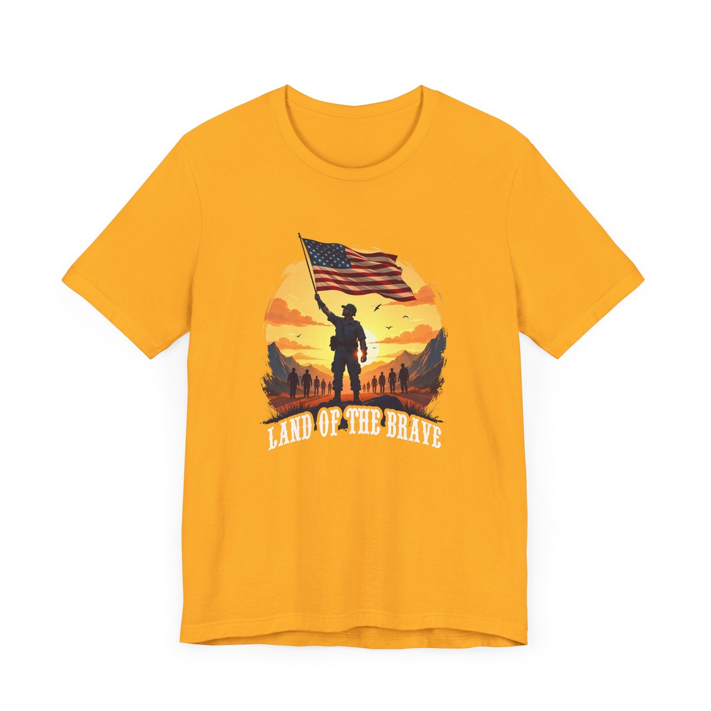 Land of the Brave Shirt Patriotic American Graphic Tee for Those Who Honor Courage Sacrifice and the Stories That Built Our Nation