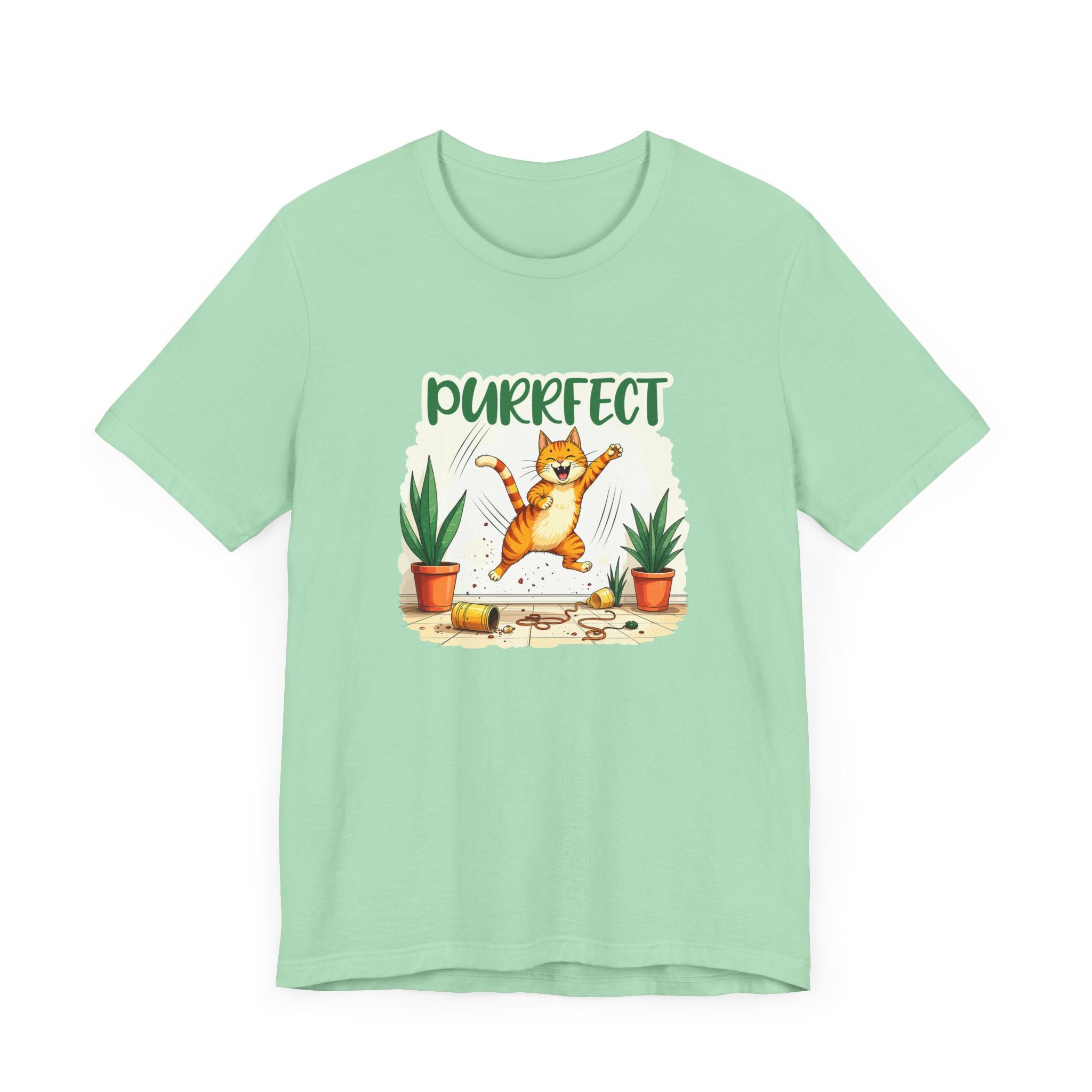 Purrfect Chaos Shirt - Funny Cat Lover Tee for Pet Parents Who Embrace the Hairballs Mayhem and Mischief With Love and Laughter