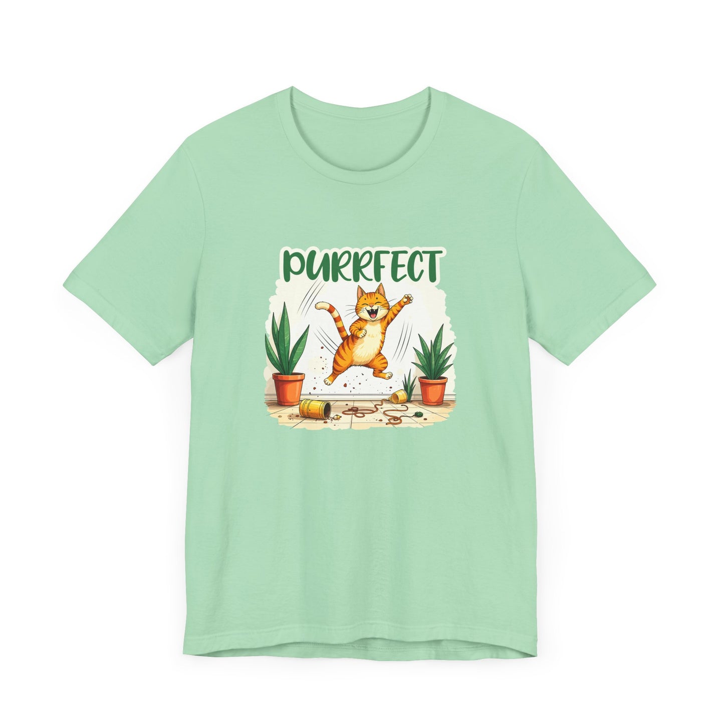 Purrfect Chaos Shirt - Funny Cat Lover Tee for Pet Parents Who Embrace the Hairballs Mayhem and Mischief With Love and Laughter