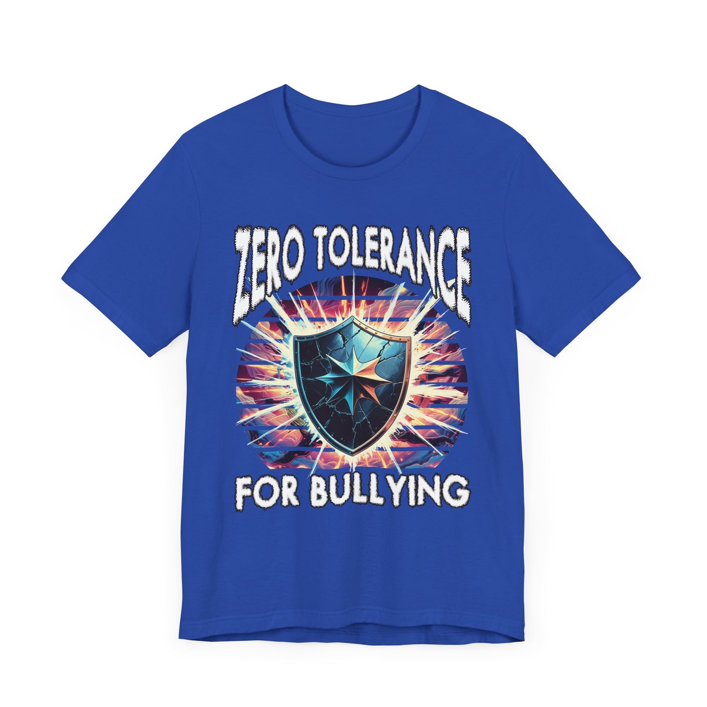 Zero Tolerance for Bullying | Strong Shield with Bright Flashlight & Glow T-Shirt