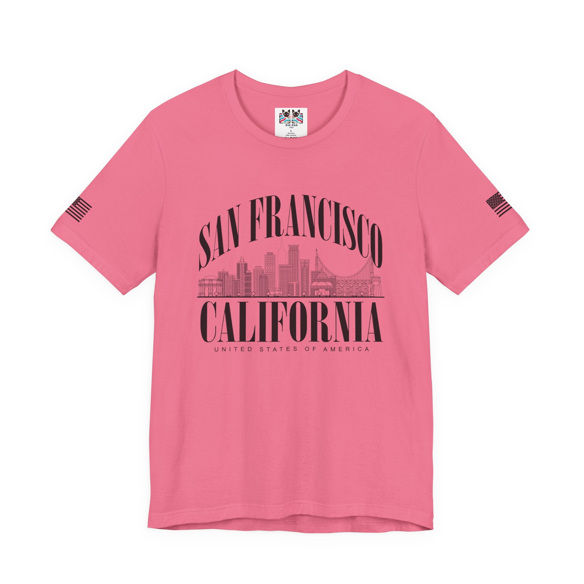 San Francisco California T-Shirt – Arched Skyline United States of America Graphic Tee