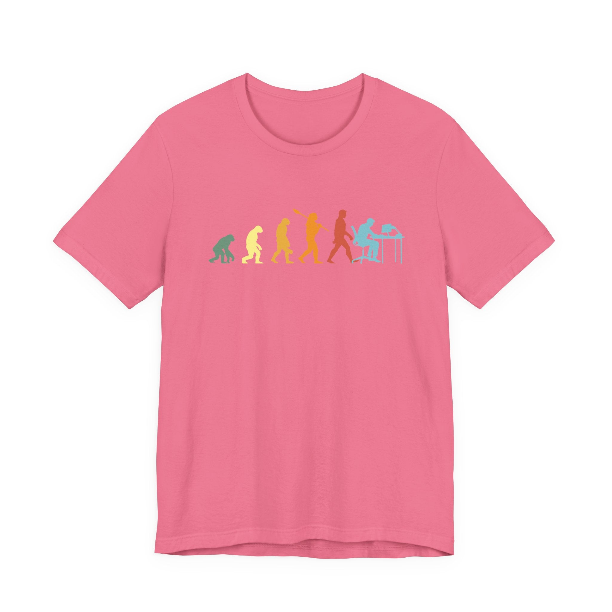 Evolution of Man to Computer User T-Shirt