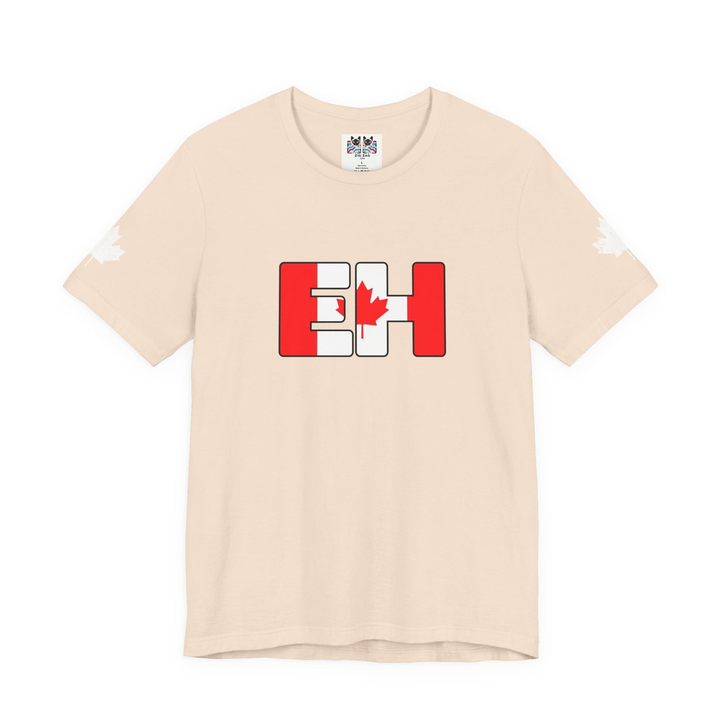 Canada EH Flag Maple Sleeve T-Shirt